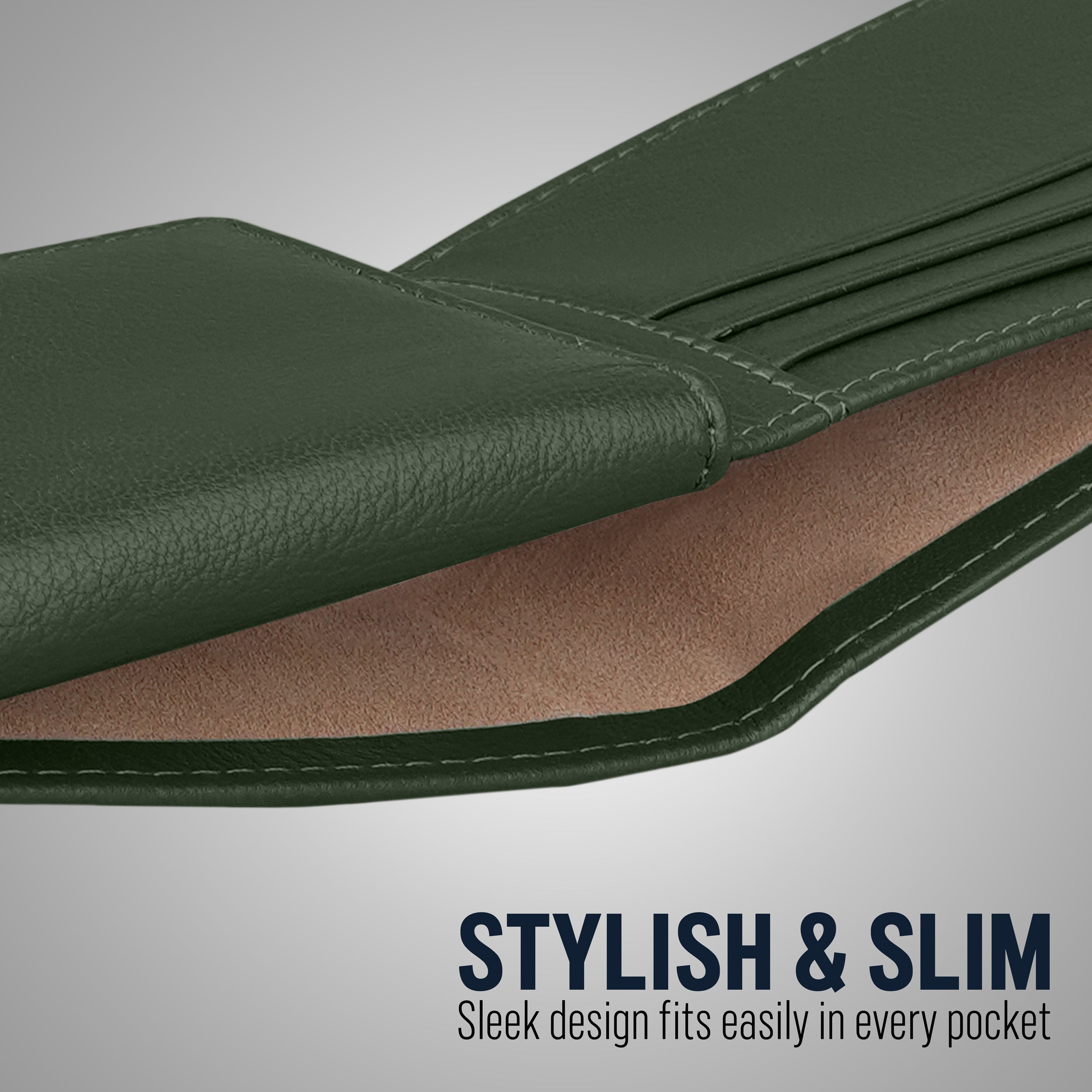 Emerald Edge Genuine Leather Wallet For Men