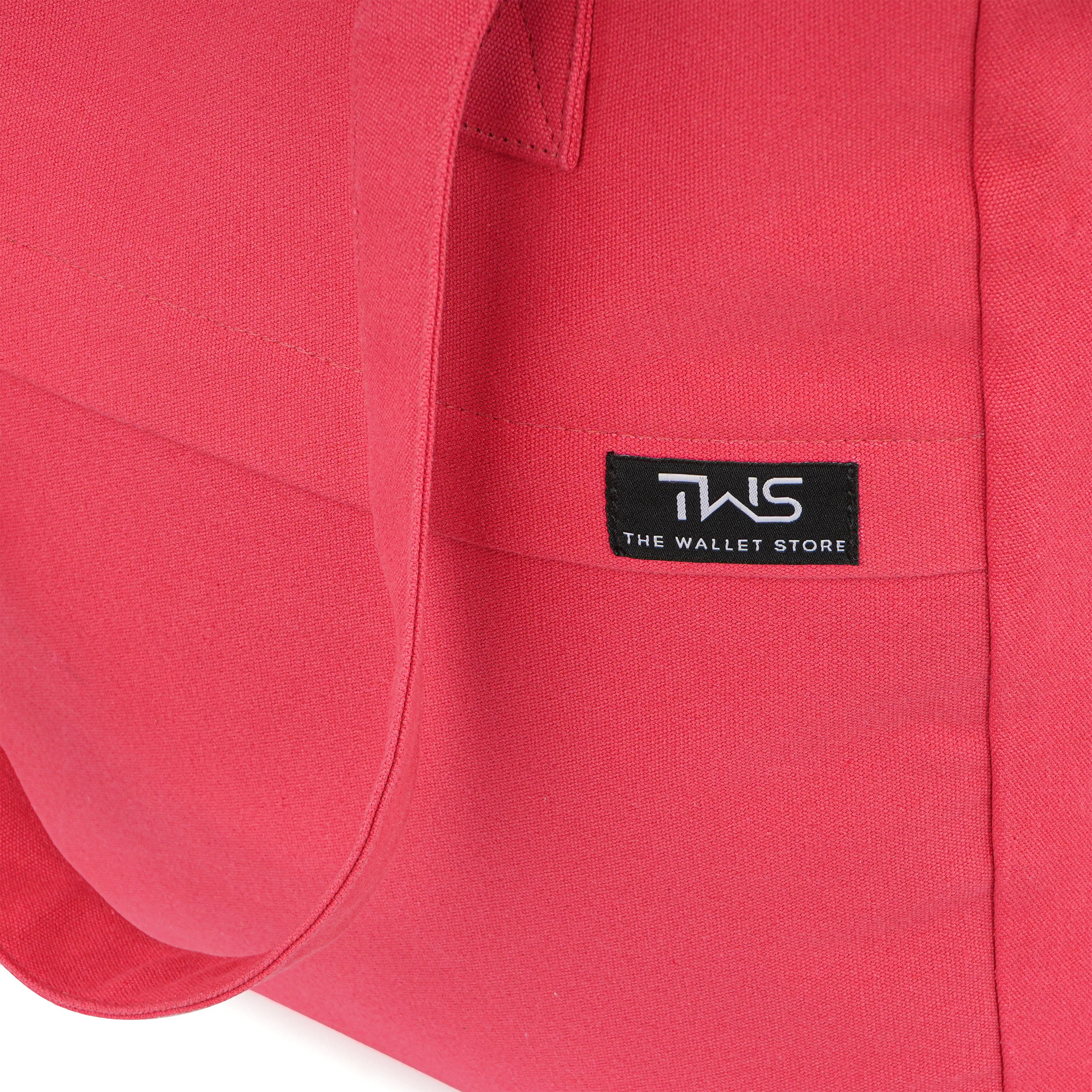 EVERYDAY VIBRANT CANVAS TOTE BAG - RED