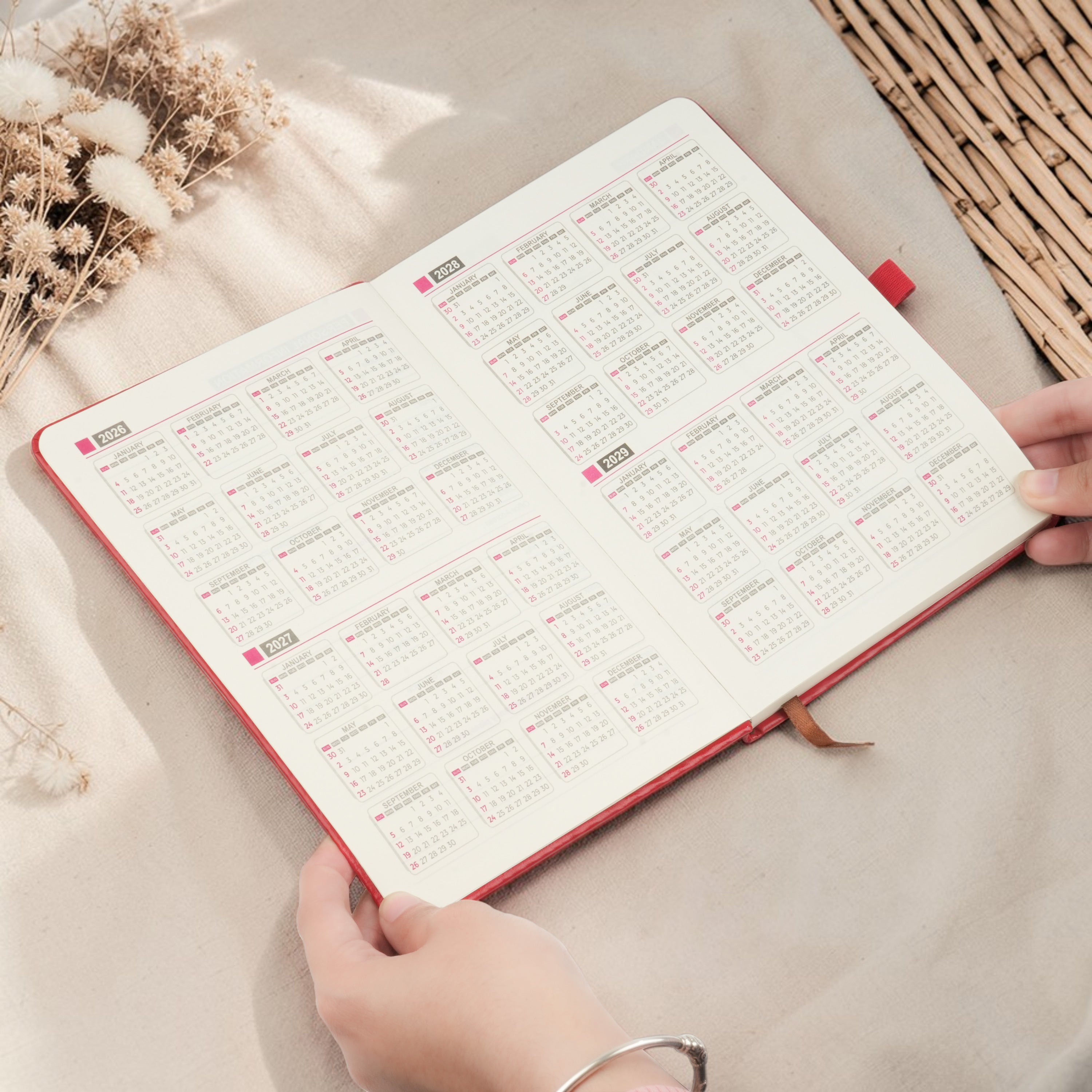 Personalized Inkspire Diary With Name & Charm - Red