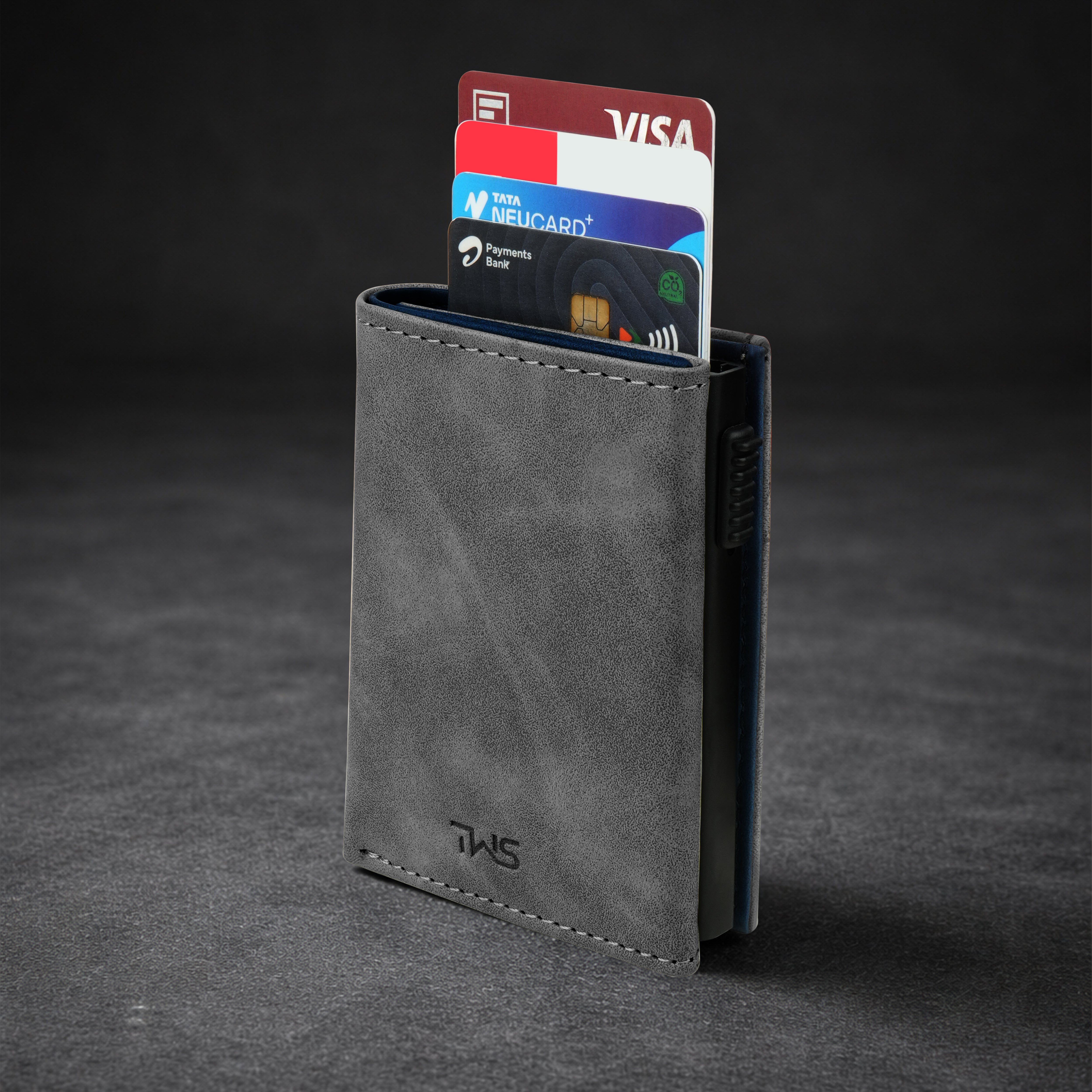 SlideX Neo RFID-Protected Dual Color Wallet Cardholder - Grey