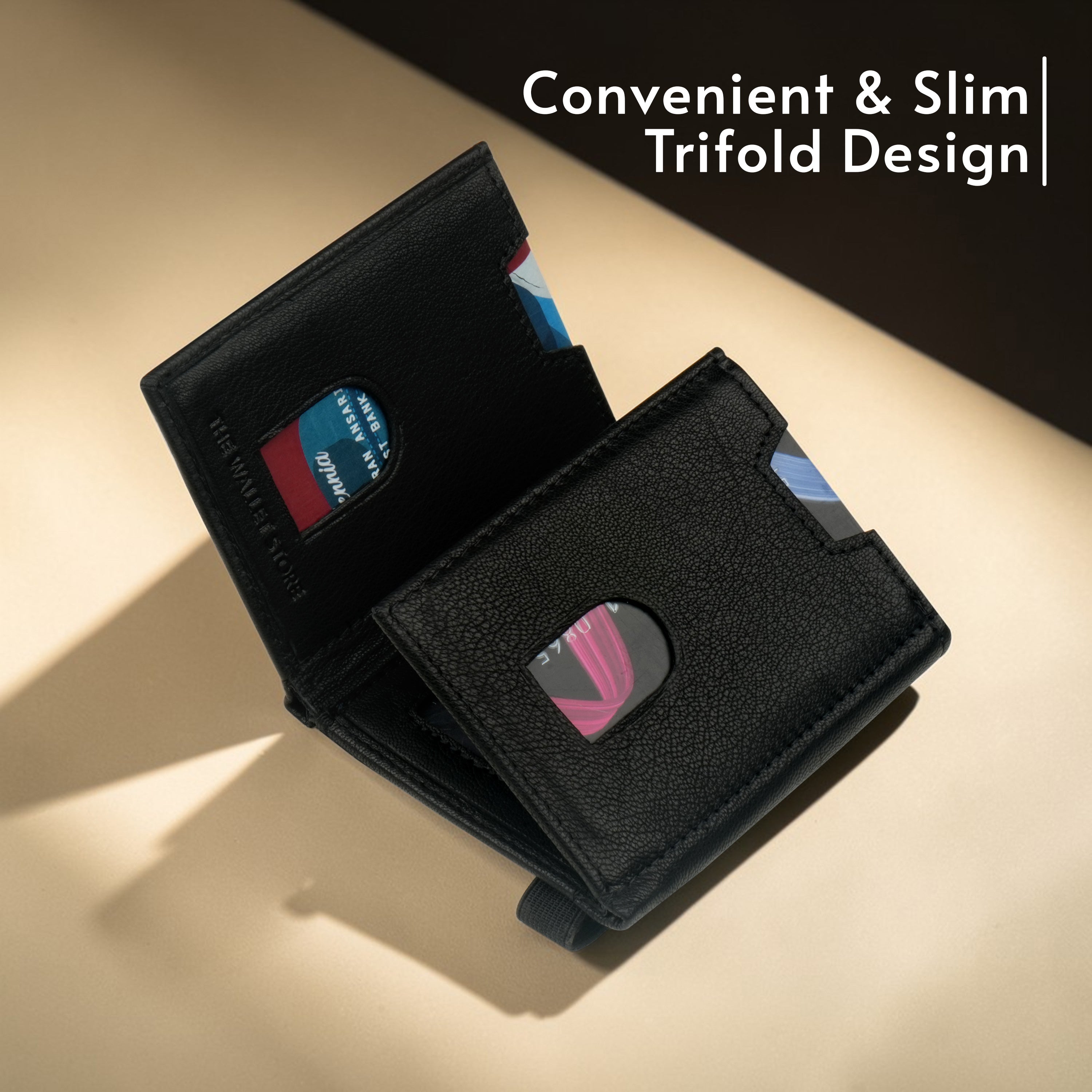 Secure Fold Genuine Leather Wallet Cardholder