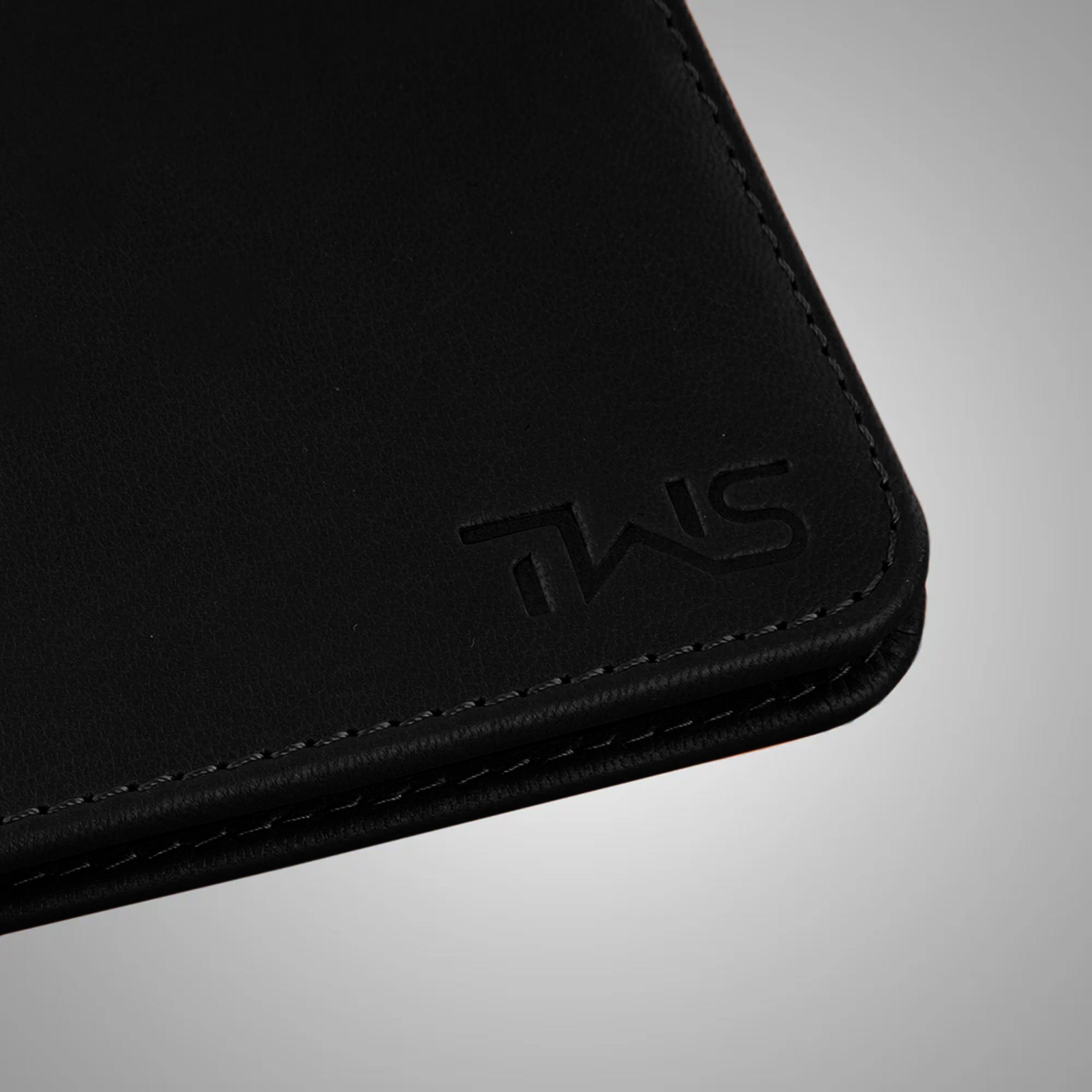 Pure Slim RFID Protected Leather Wallet For Men - Black