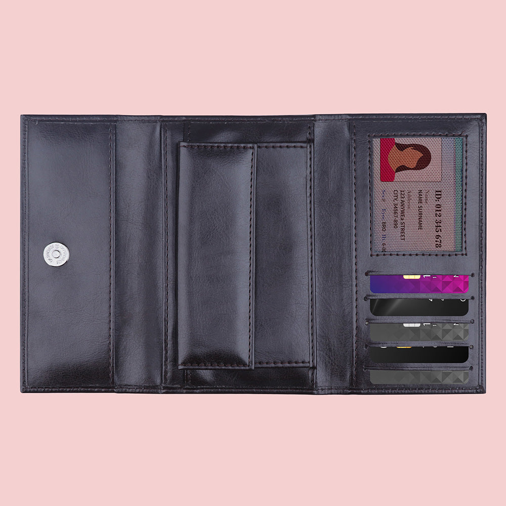 Personalized Premium Leather Mini Clutch With Name