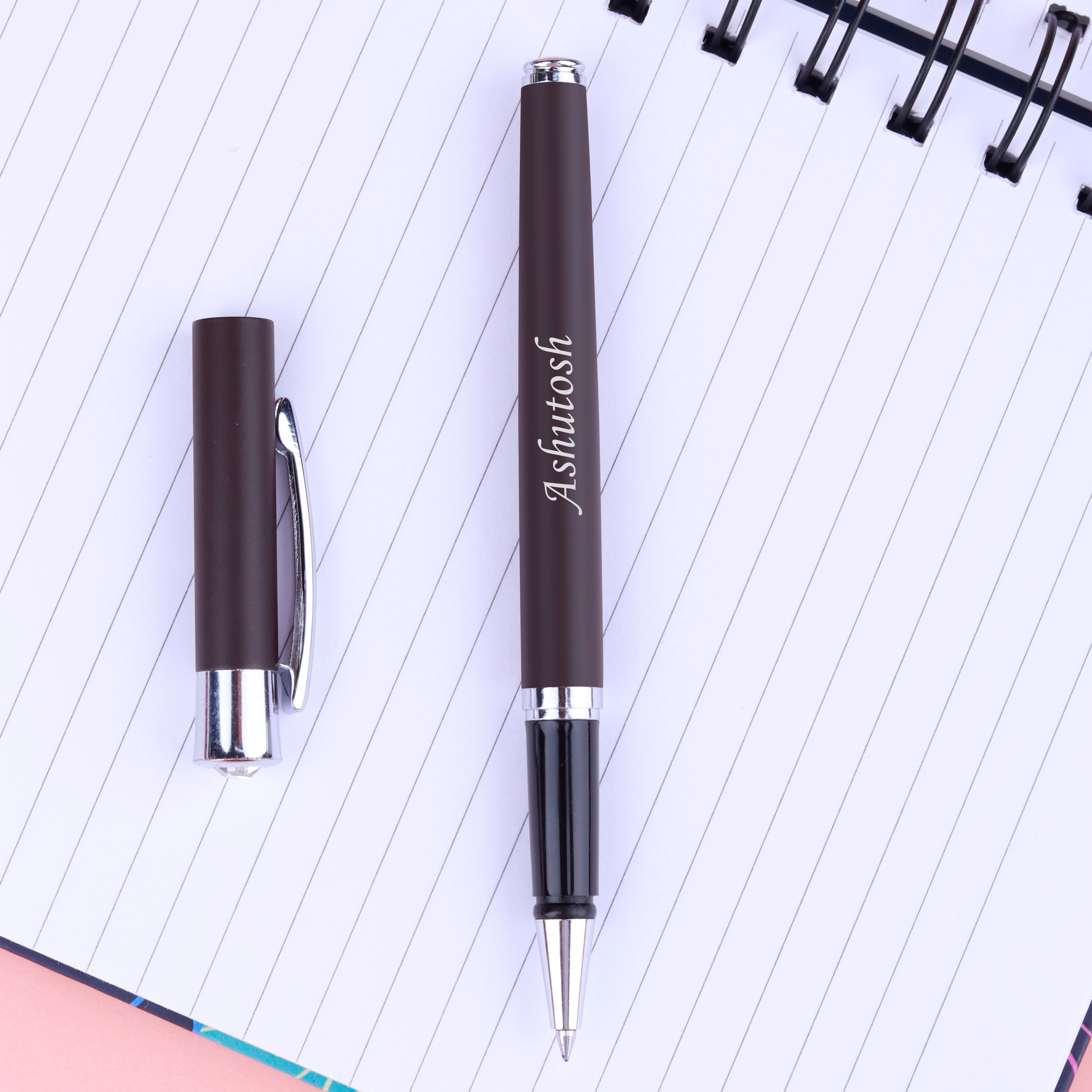 Personalized Metallic Roller Ball Pen With Name