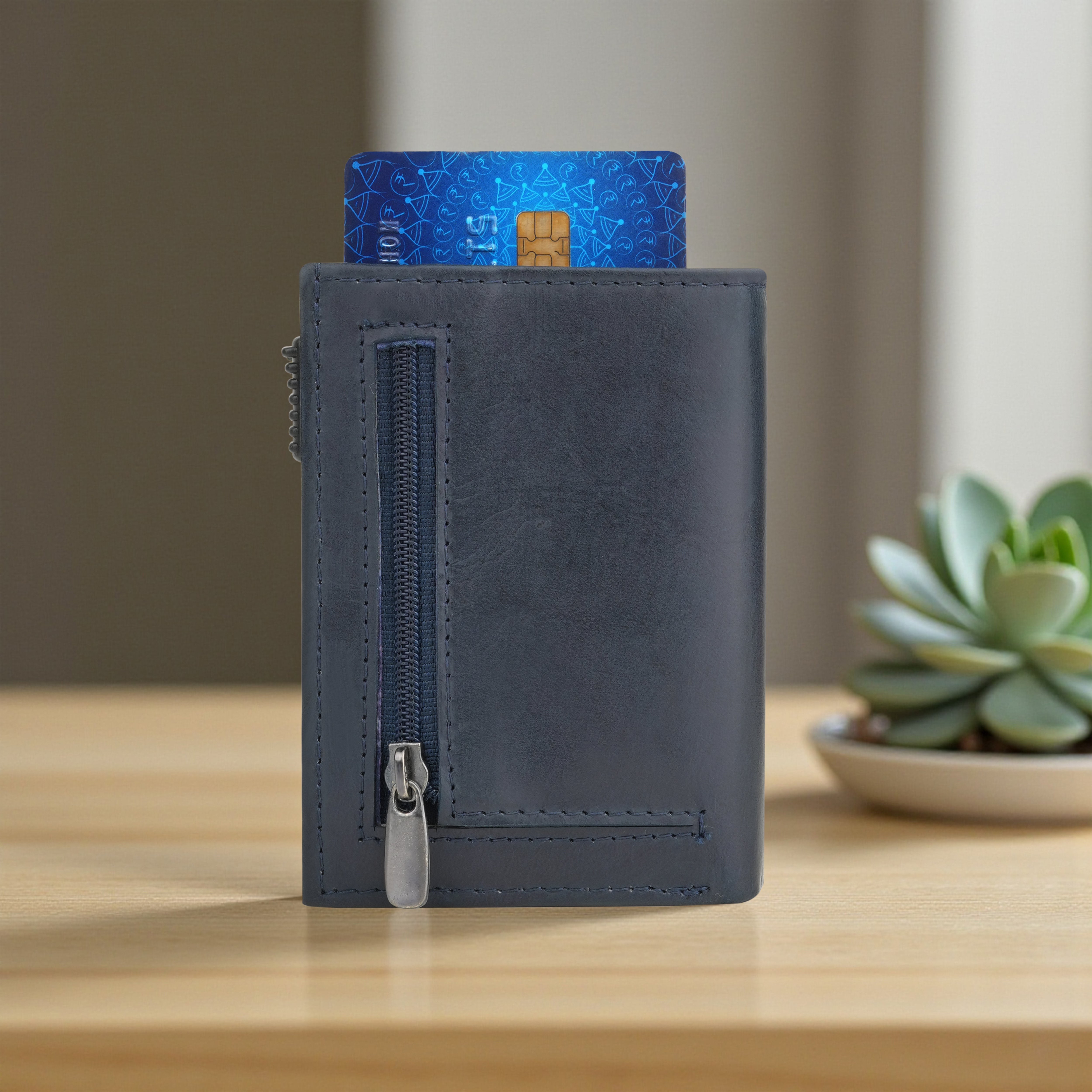 Defender 2.0 RFID Protected Cardholder Wallet - Blue