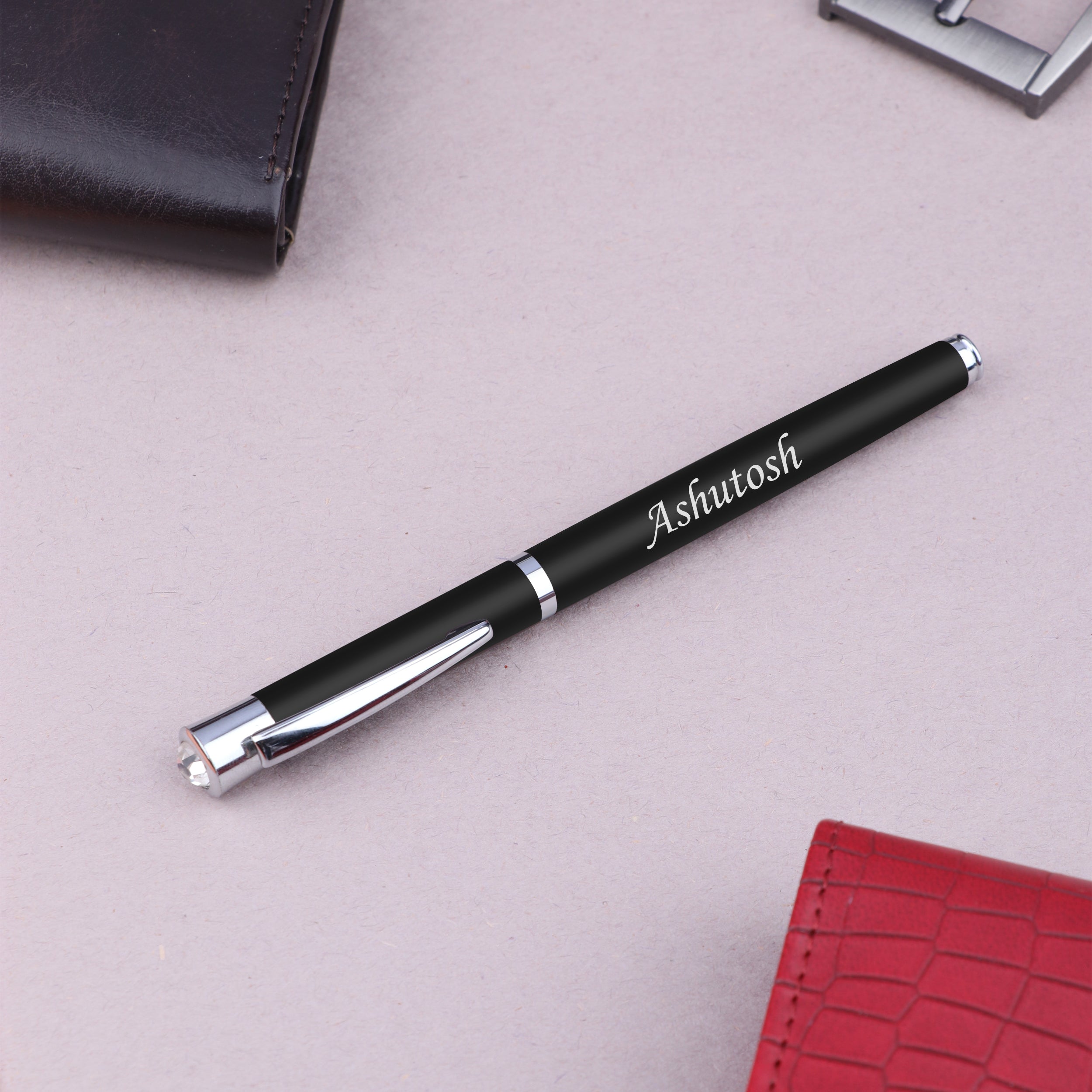 Personalized Metallic Roller Ball Pen With Name