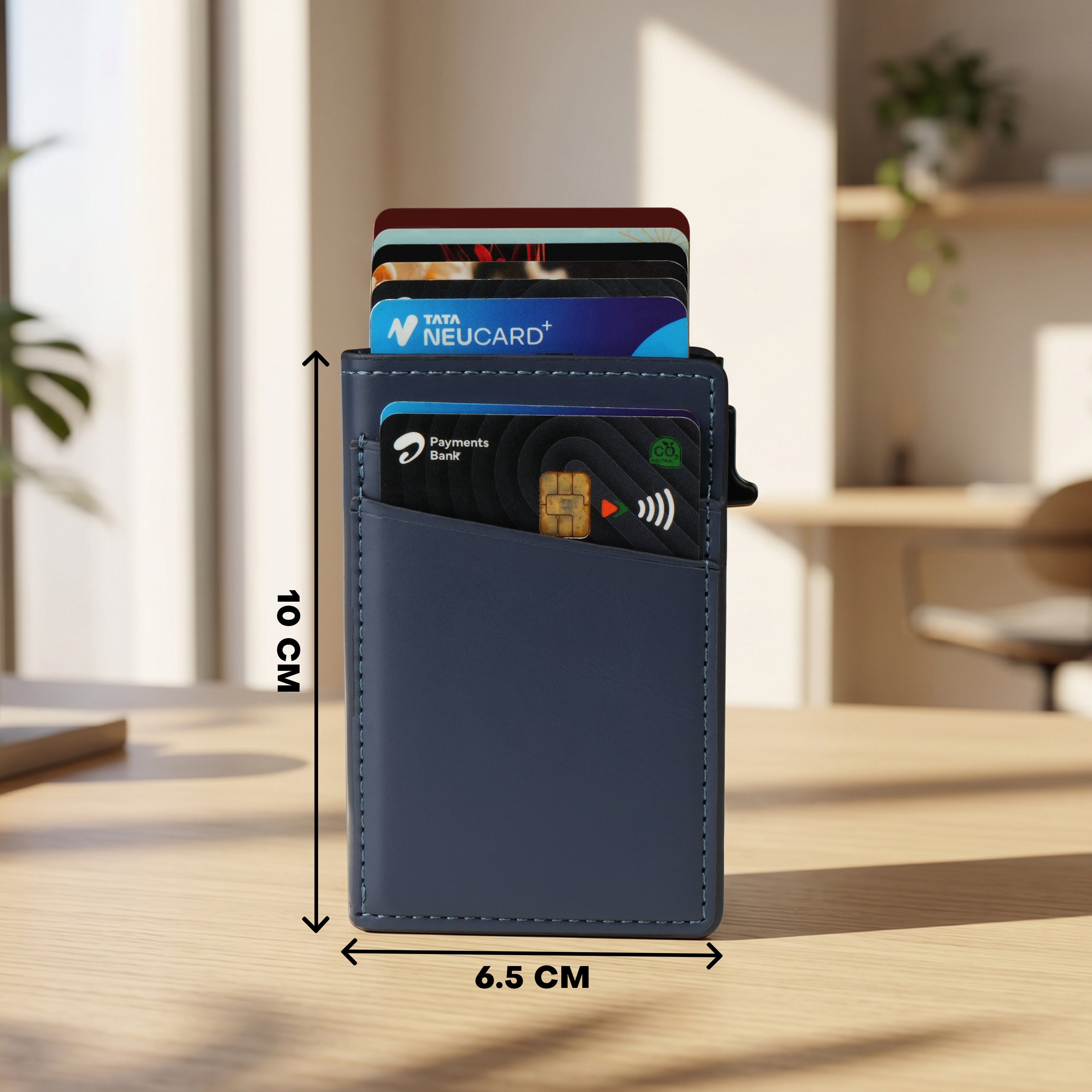 Aero Vault RFID Protected Pop-Up Cardholder - Blue
