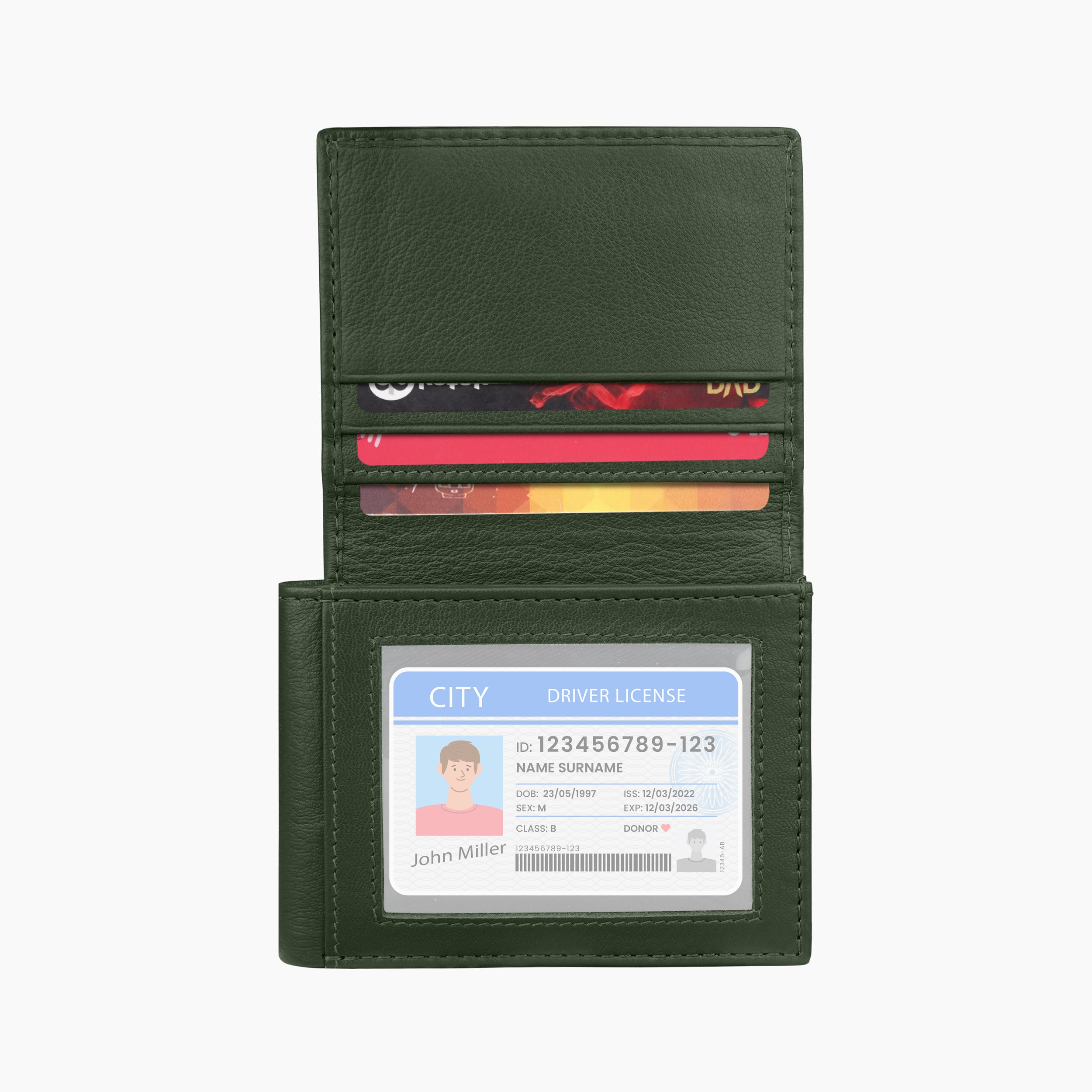 Emerald Edge Genuine Leather Wallet For Men