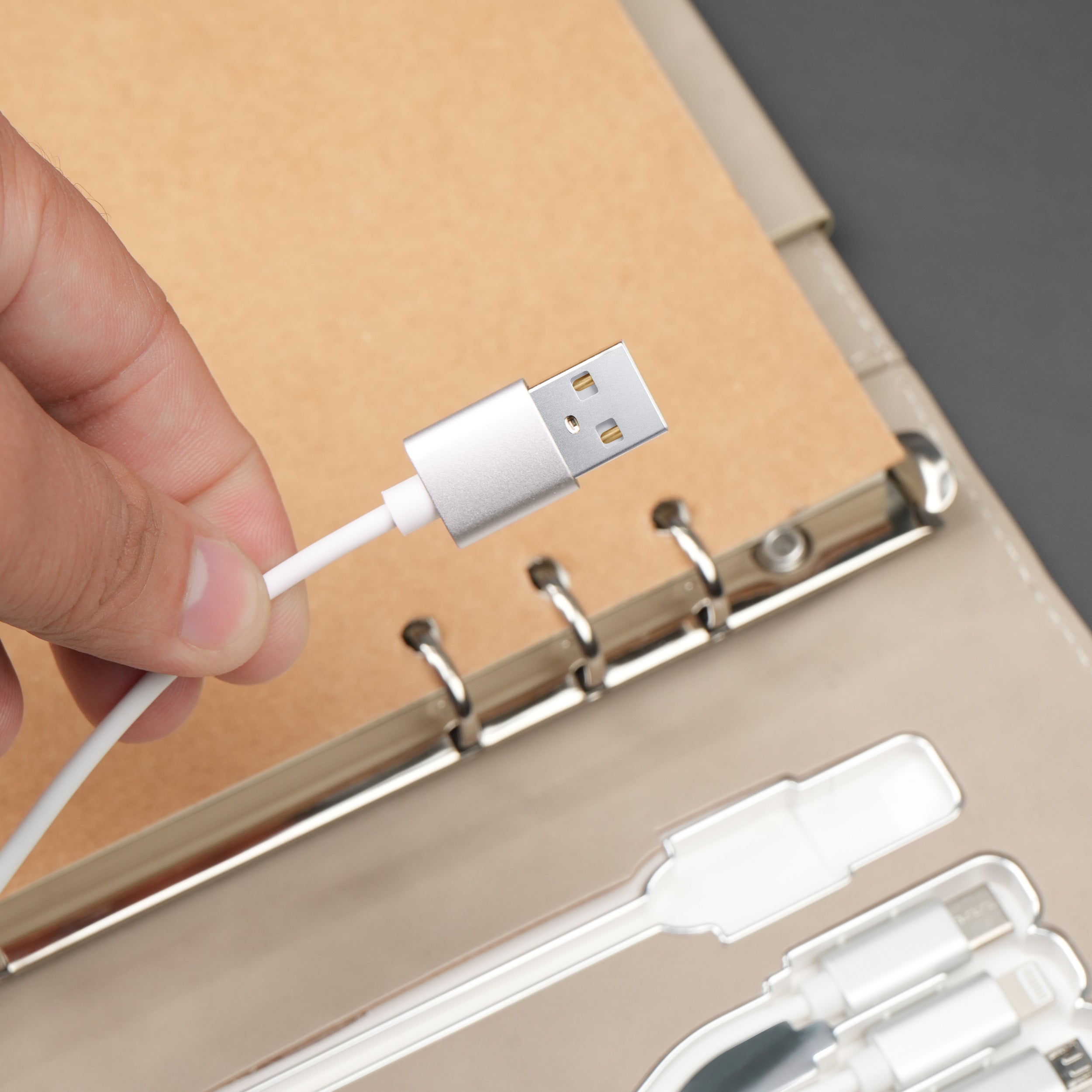 Personalized Power Scribe Diary & Pen Set With Inbuilt LED light & Wireless Charging