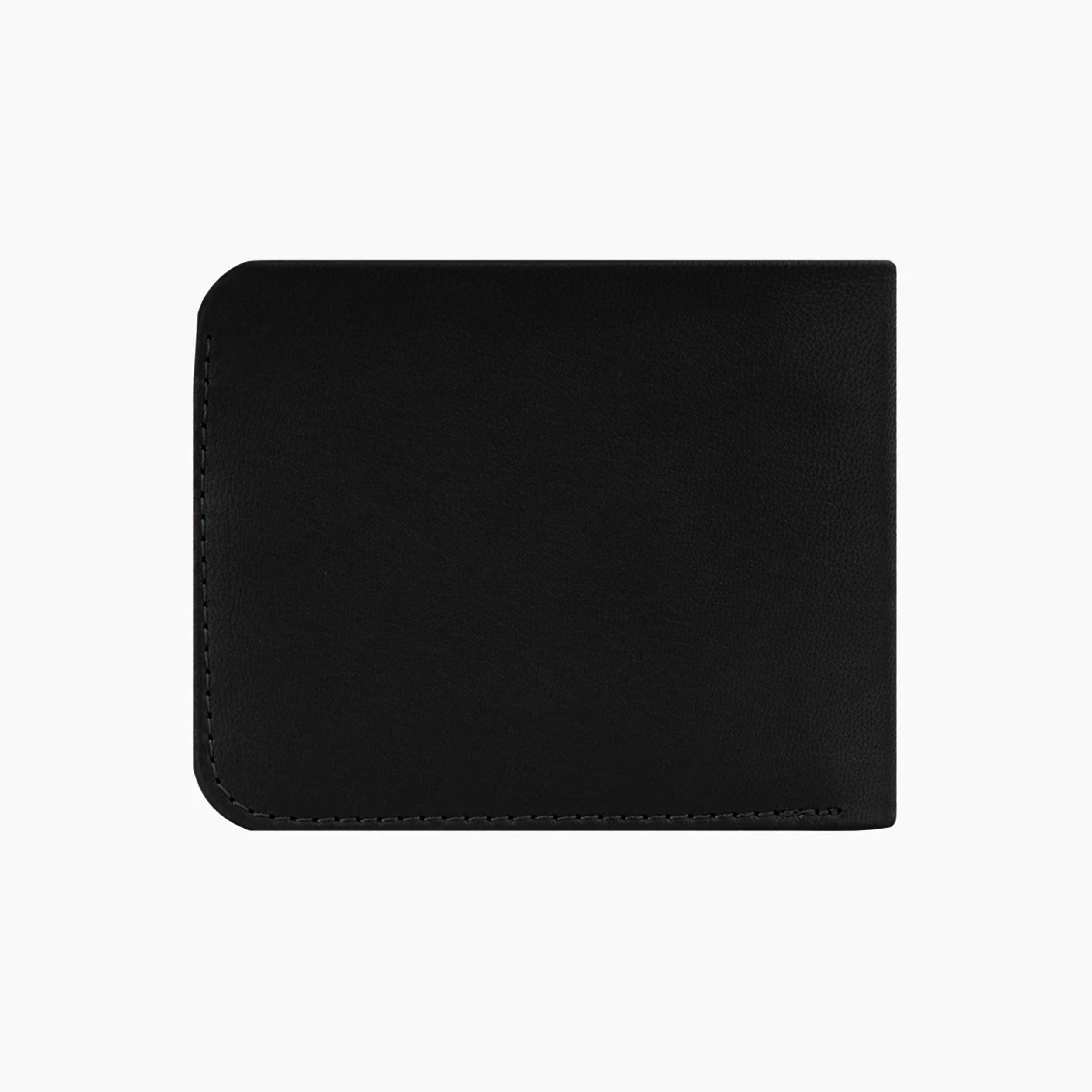 Pure Slim RFID Protected Leather Wallet For Men - Black