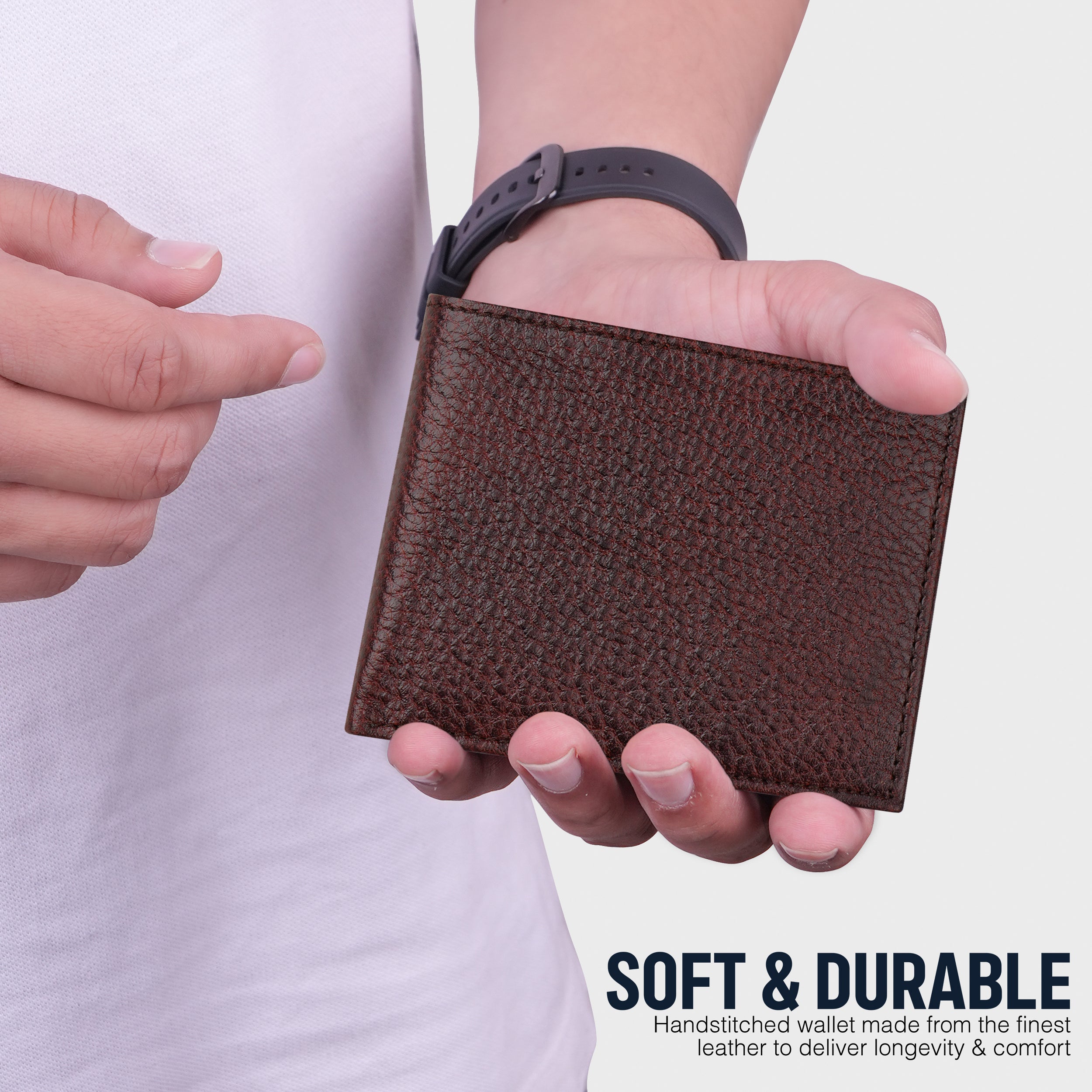 Auburn Genuine Leather Wallet For Men