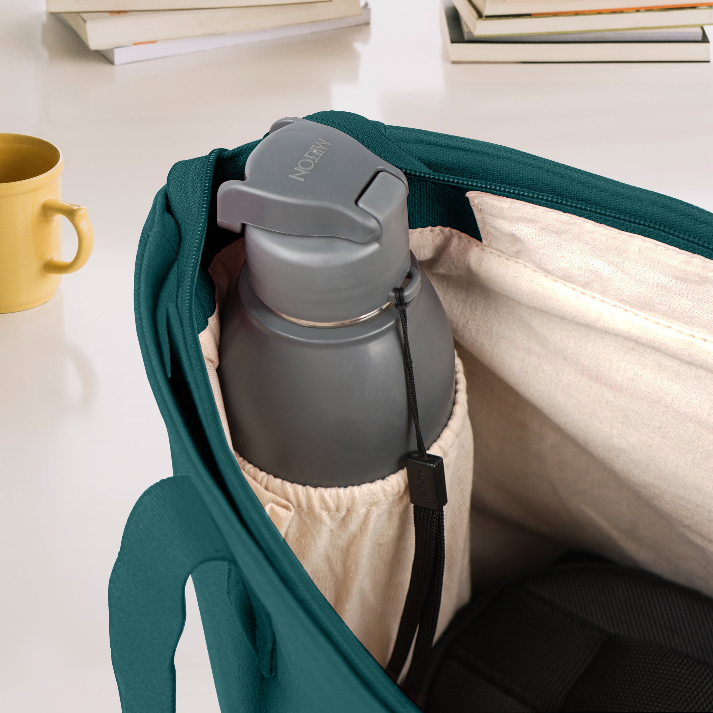 EVERYDAY VIBRANT CANVAS TOTE BAG - TEAL