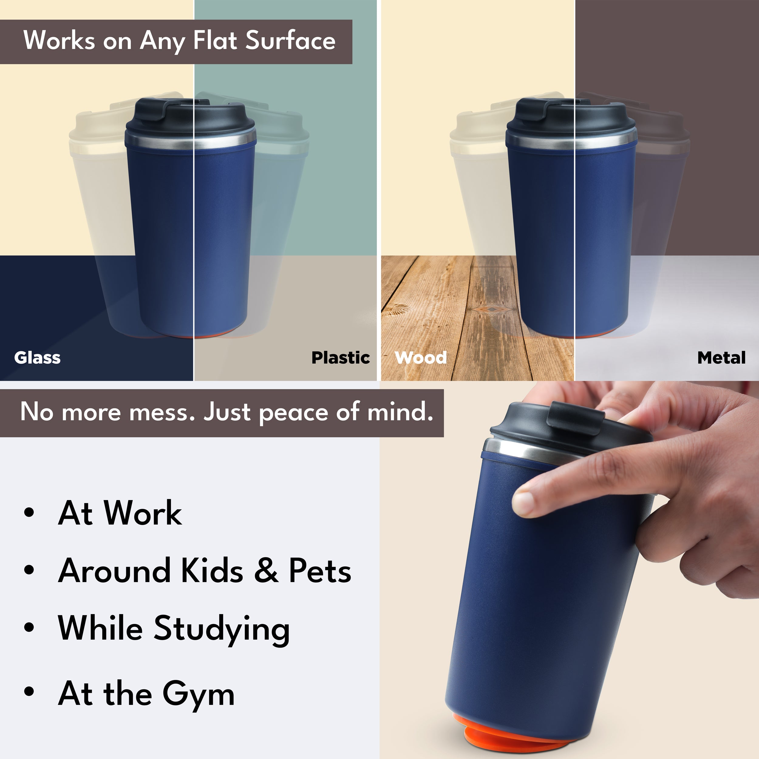 Aqua Sip Vacuum Insulated Suction Mug