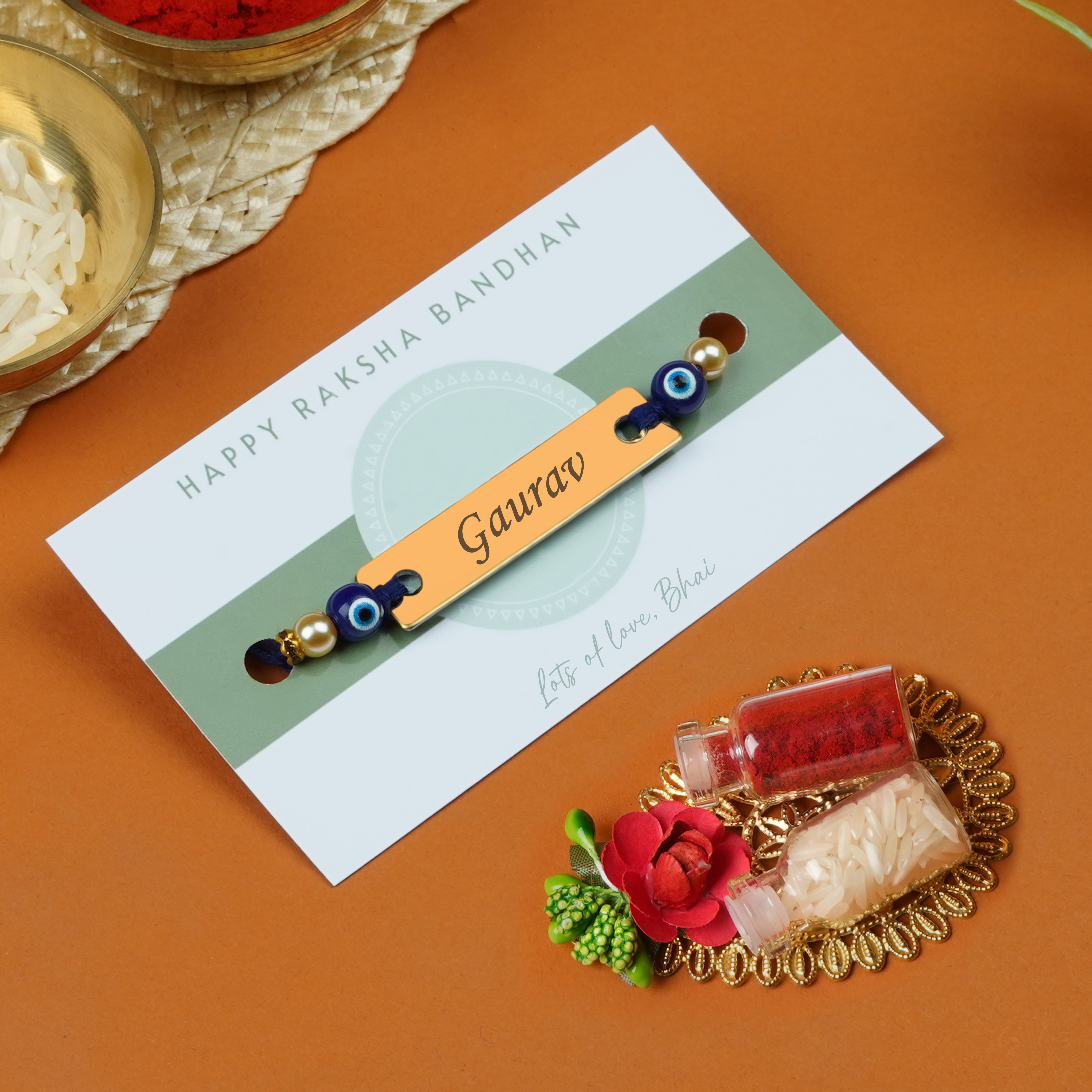 Personalized Eye-Catcher Rakhi With Name