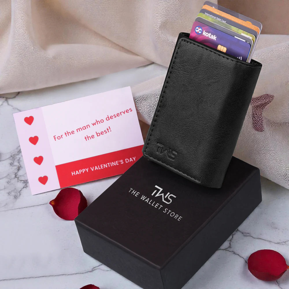 Maverick RFID-Protected Wallet Cardholder Gift For Men - Black