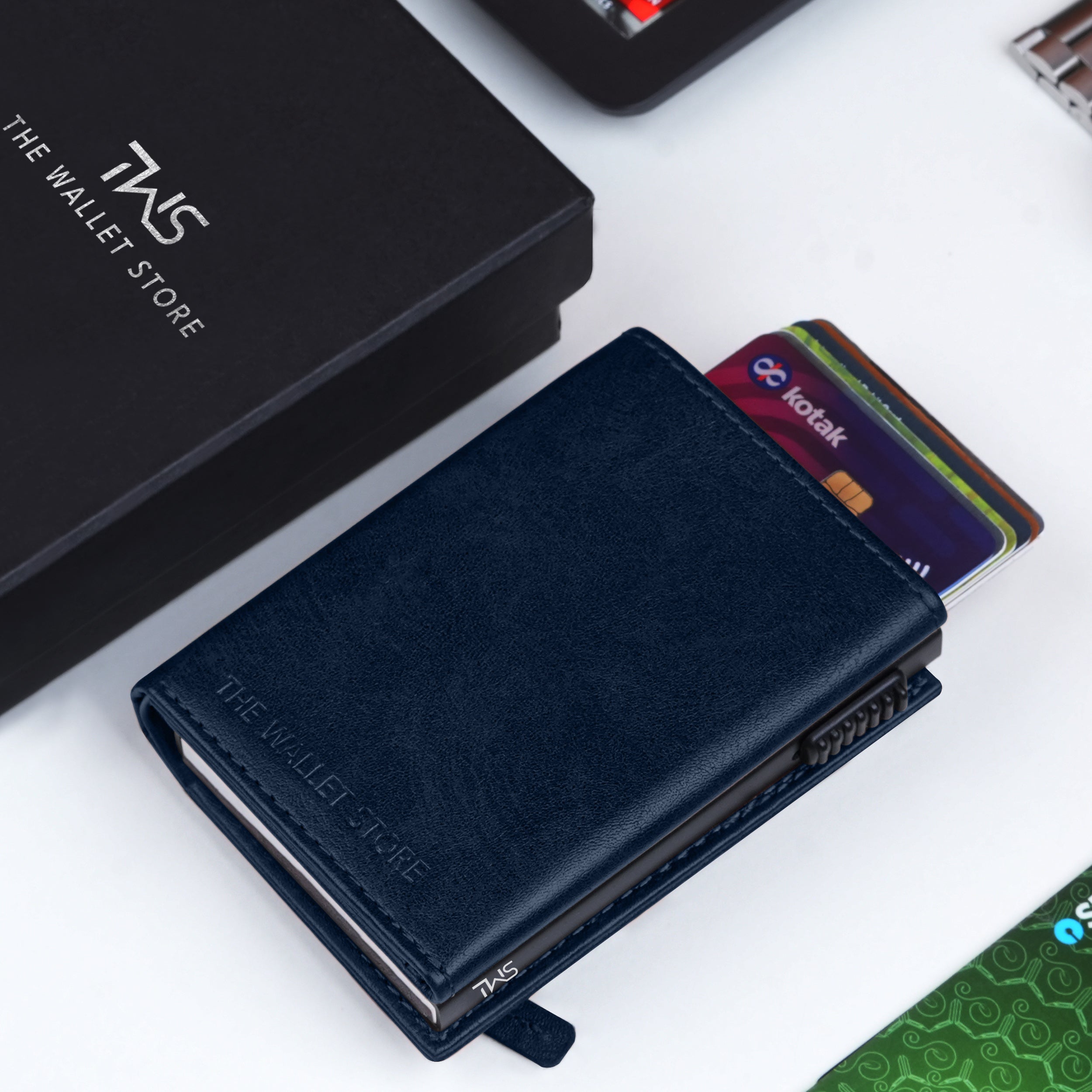 Defender RFID Protected Wallet Cardholder - Blue