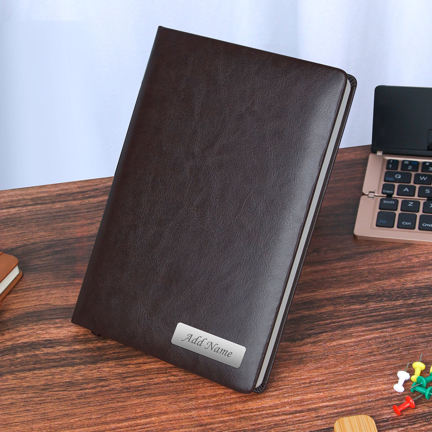 Personalized Premium Leatherette Diary With Name