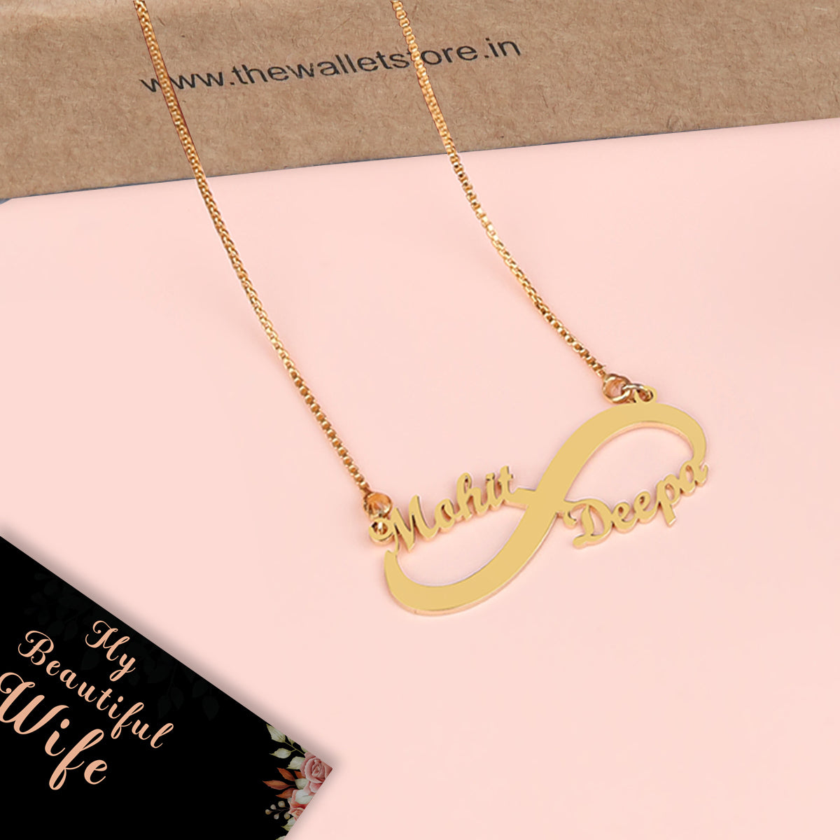 Dual Name Infinity Love Necklace