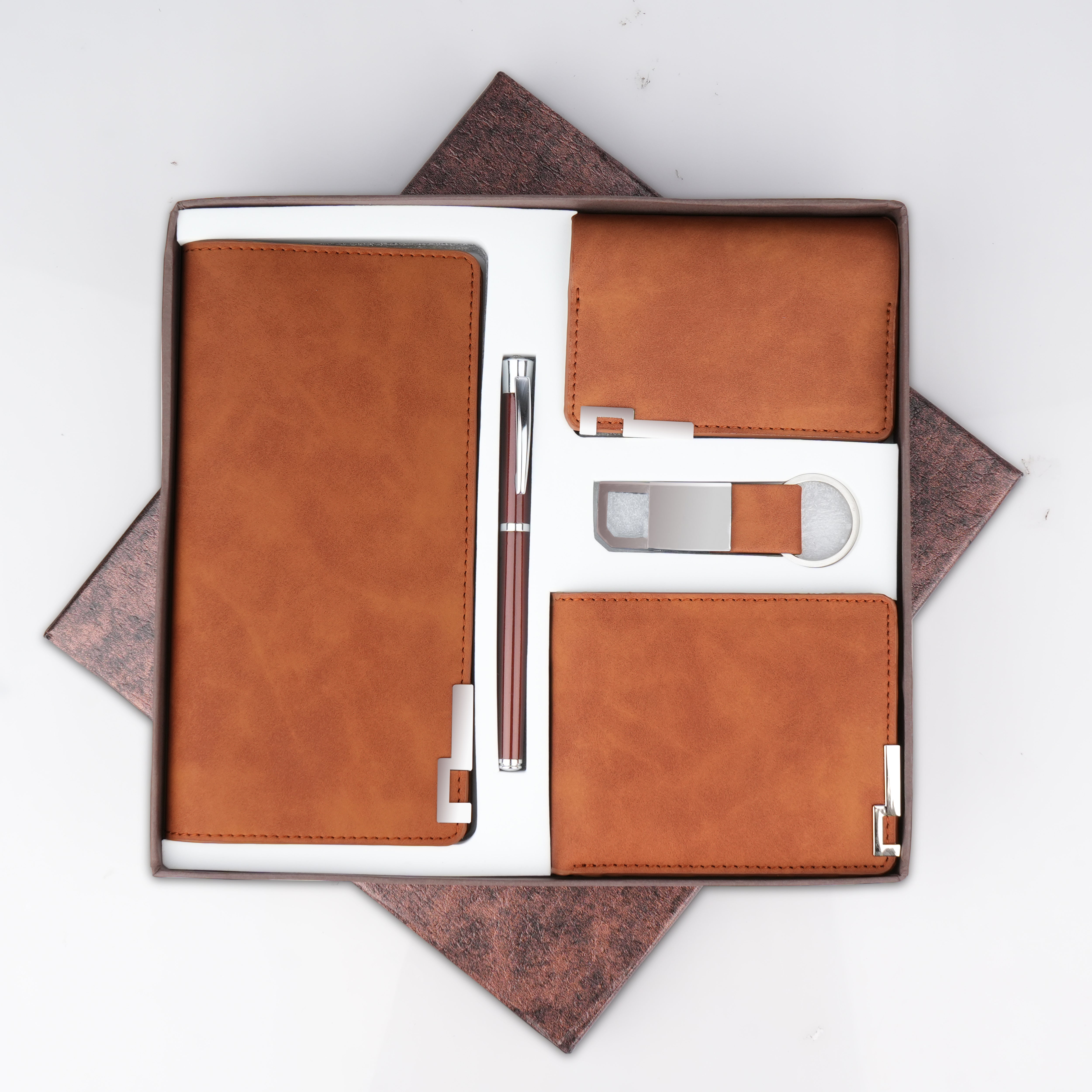 Wanderlust Suede Leather Gift Set For Men