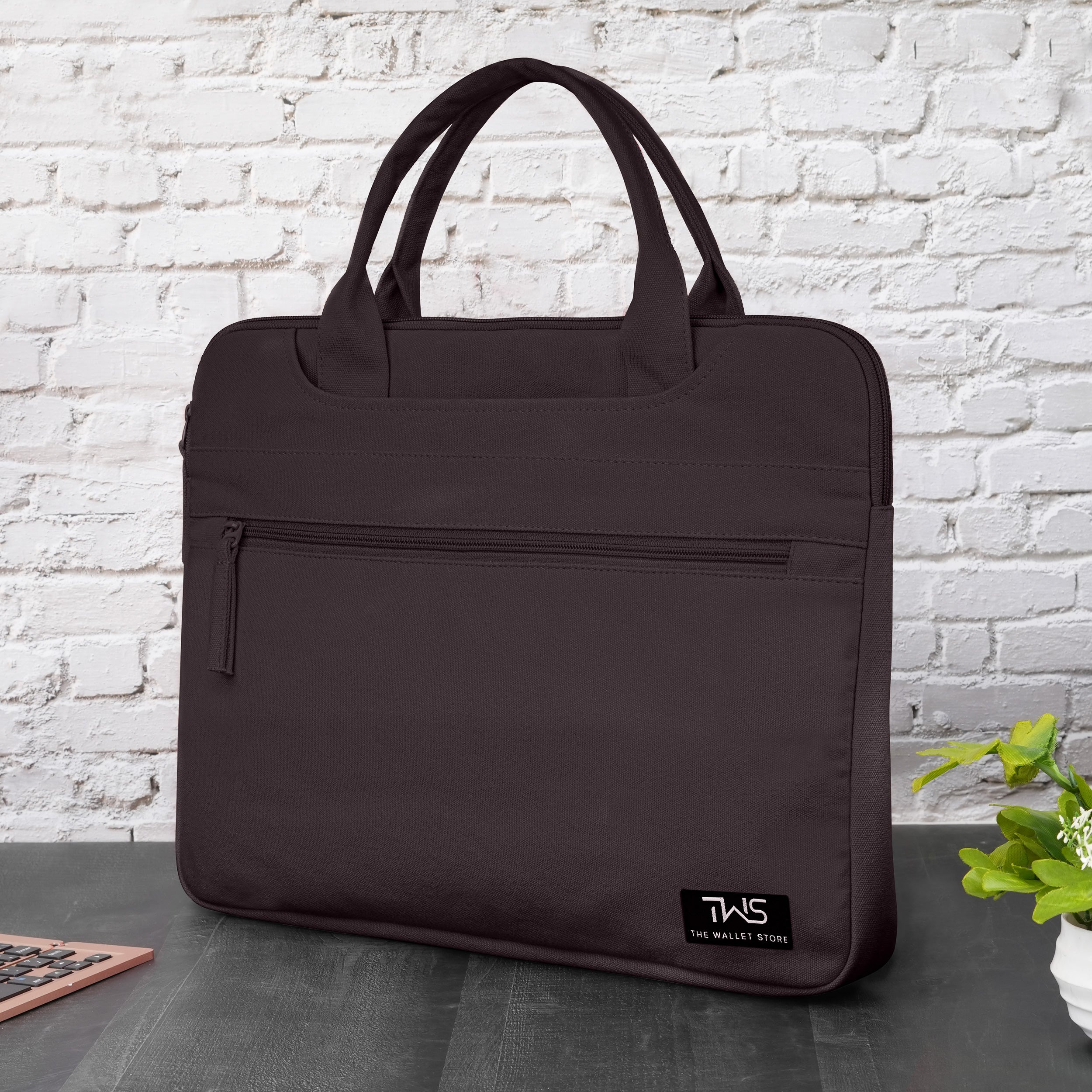 EcoCarry Canvas Laptop Bag - Brown