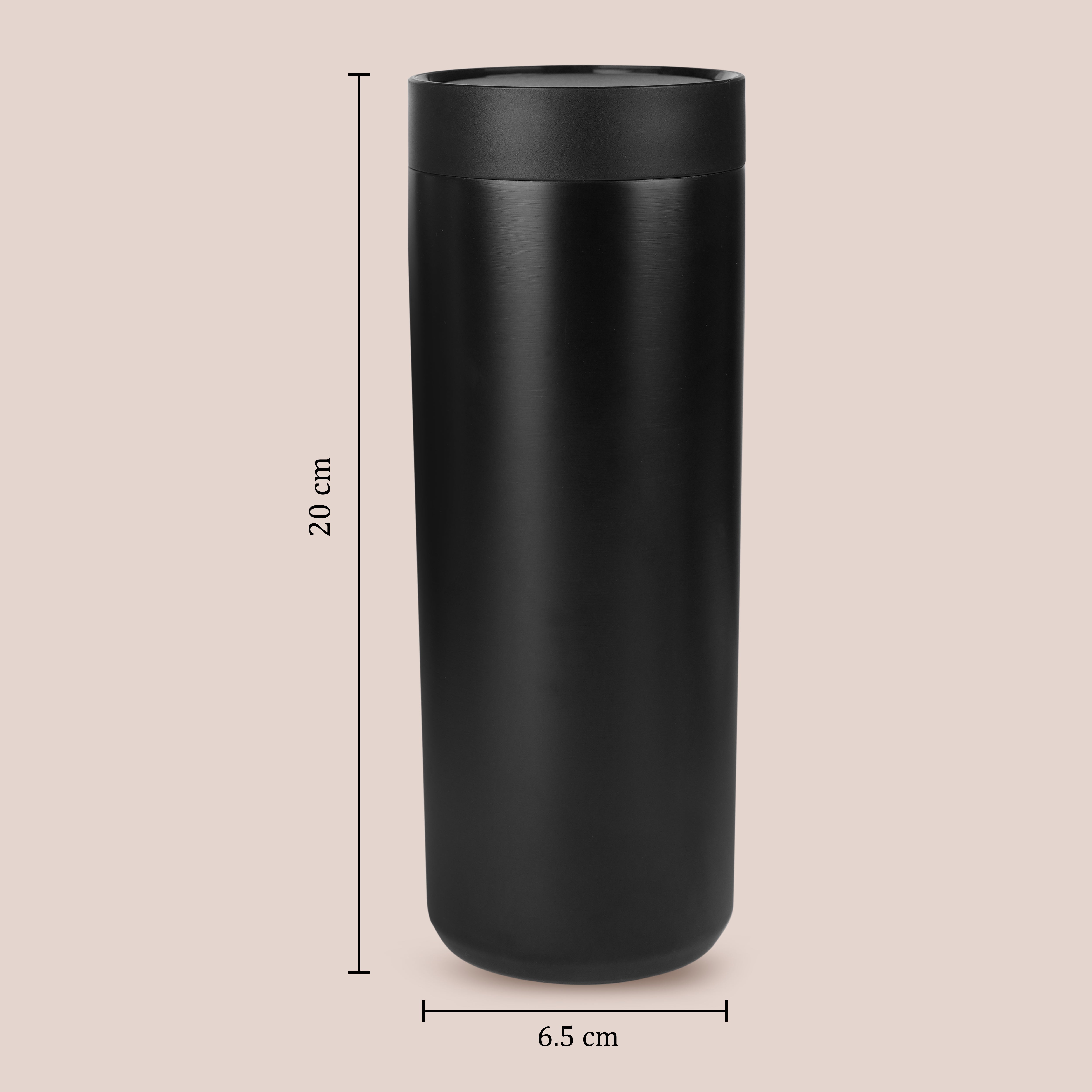 Stainless Steel Vacuum Insulated Thermos Travel Mug With Push Button Open Lid