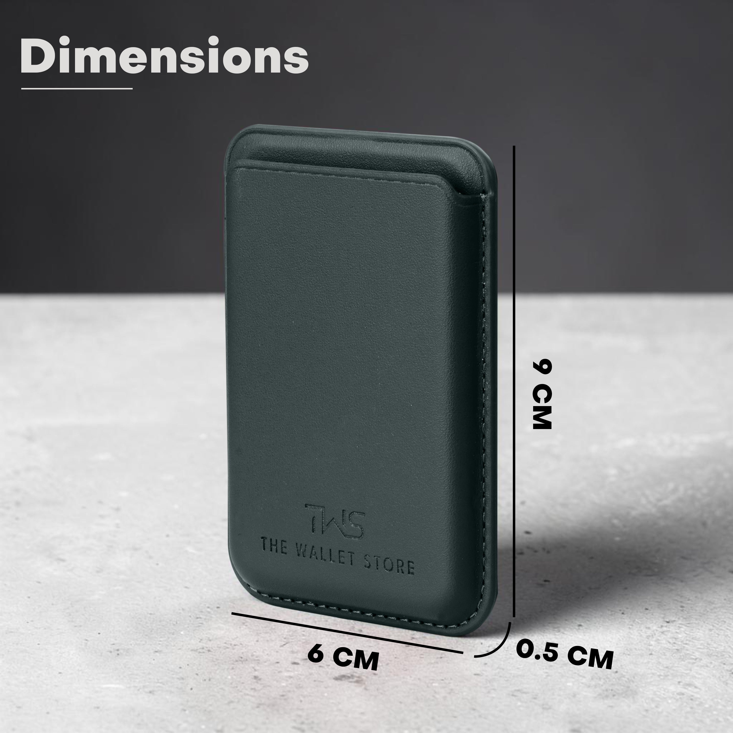 Atom MagSafe Leather Cardholder - Teal