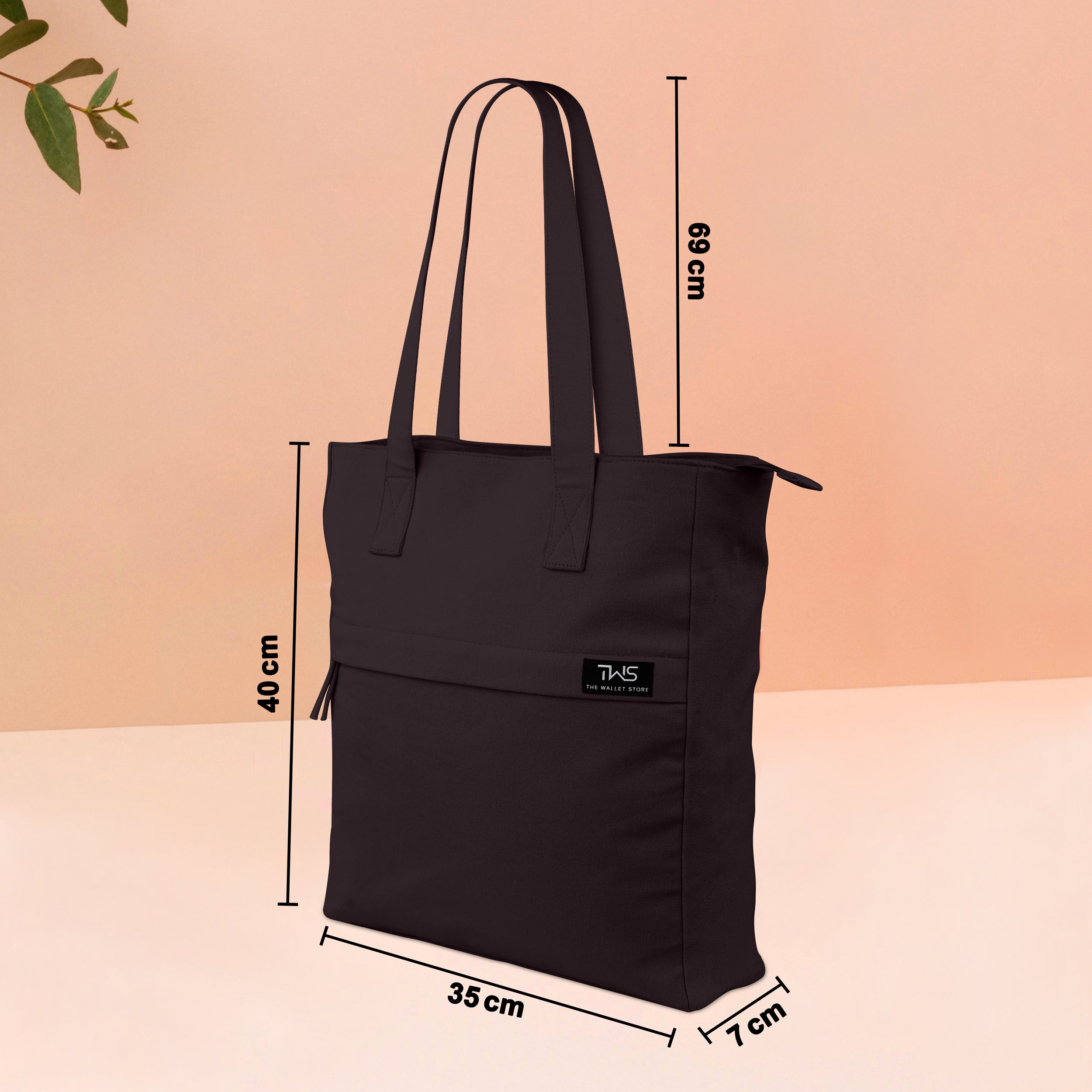 EVERYDAY VIBRANT CANVAS TOTE BAG - BROWN