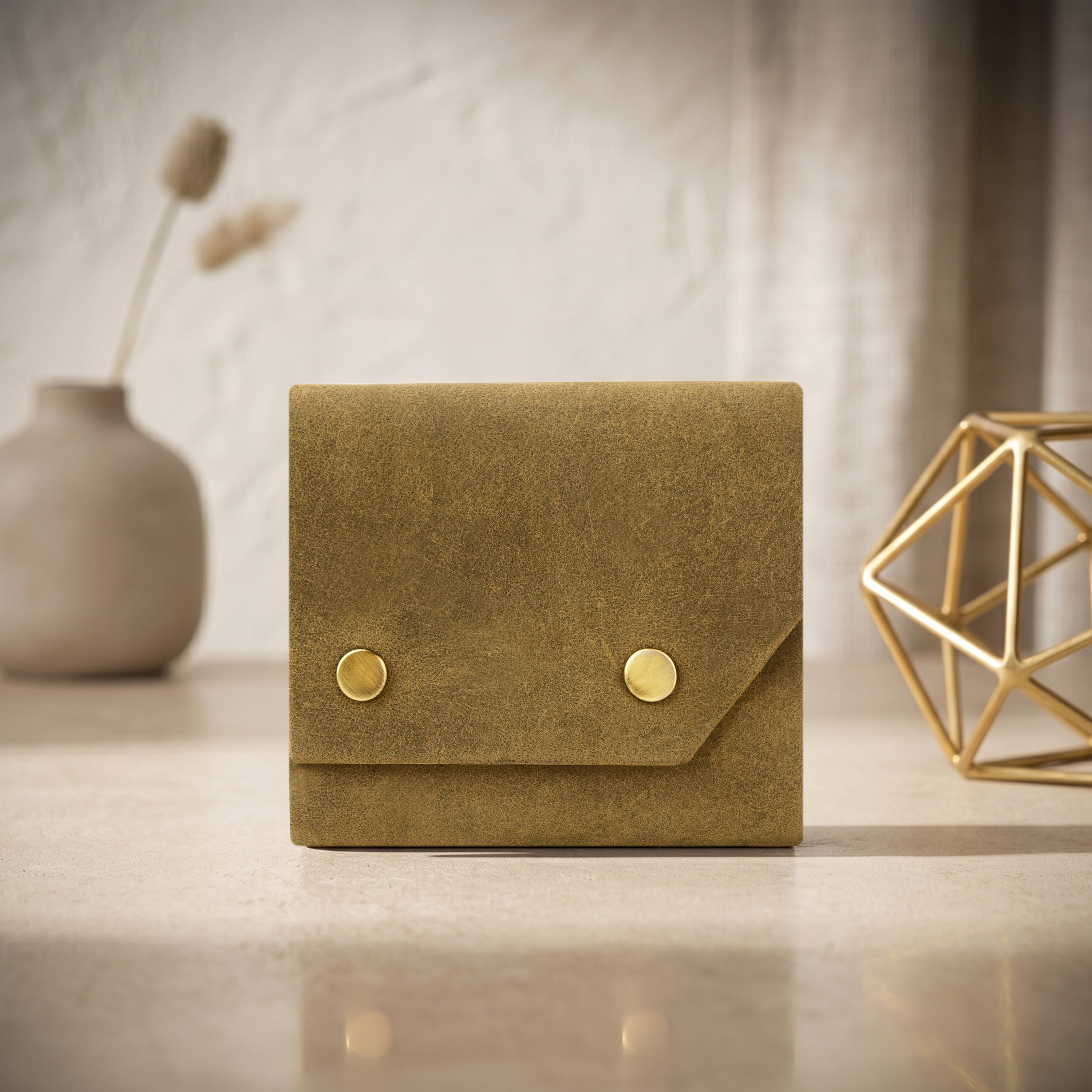 Snapper Minimalist Genuine Leather Wallet - Green