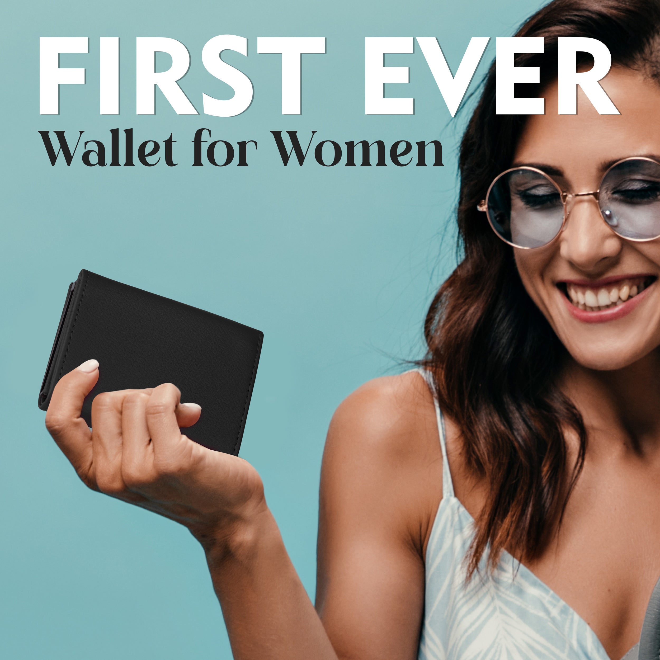 Amour Shield RFID Protection Cardholder Wallet For Women - Black