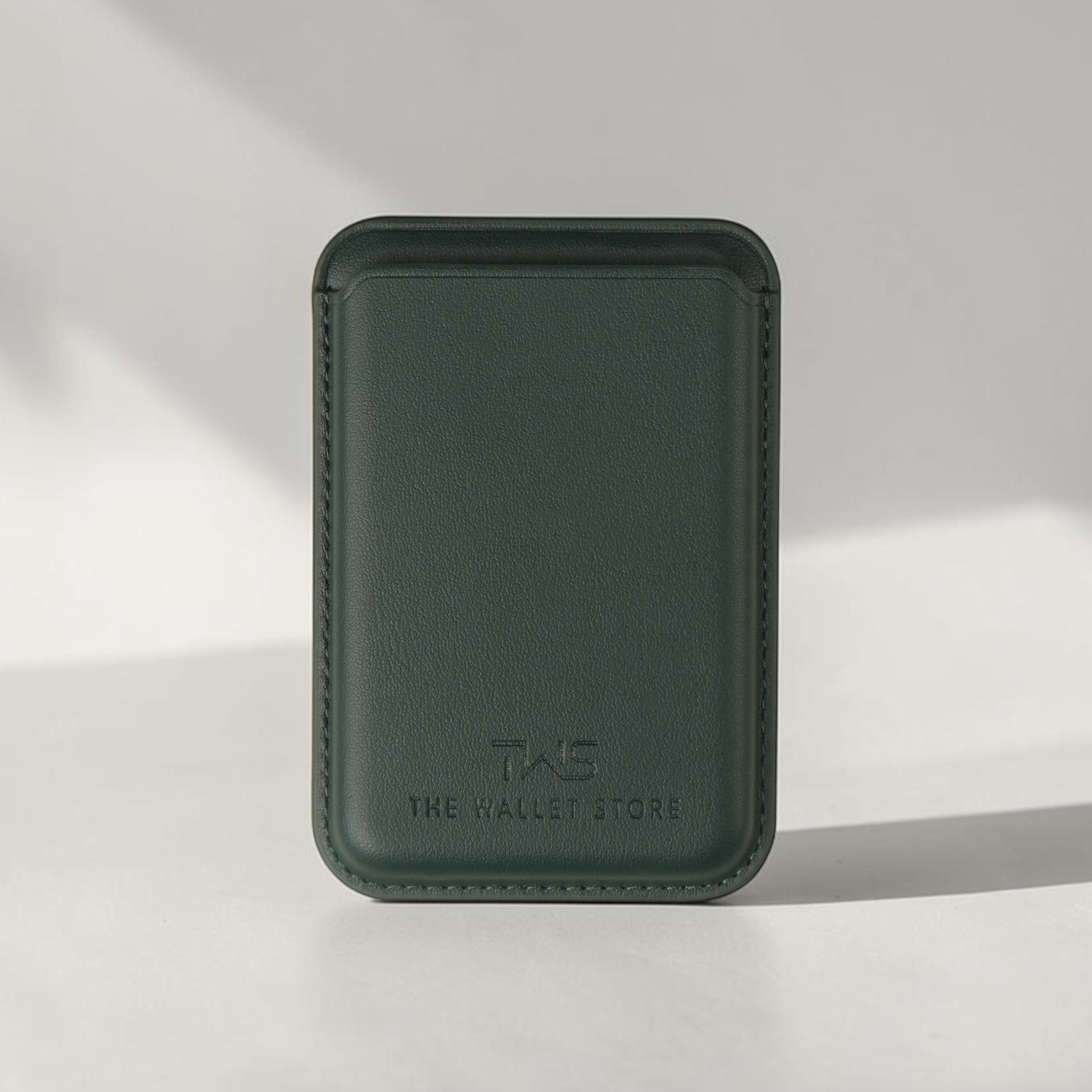 Atom MagSafe Leather Cardholder - Green