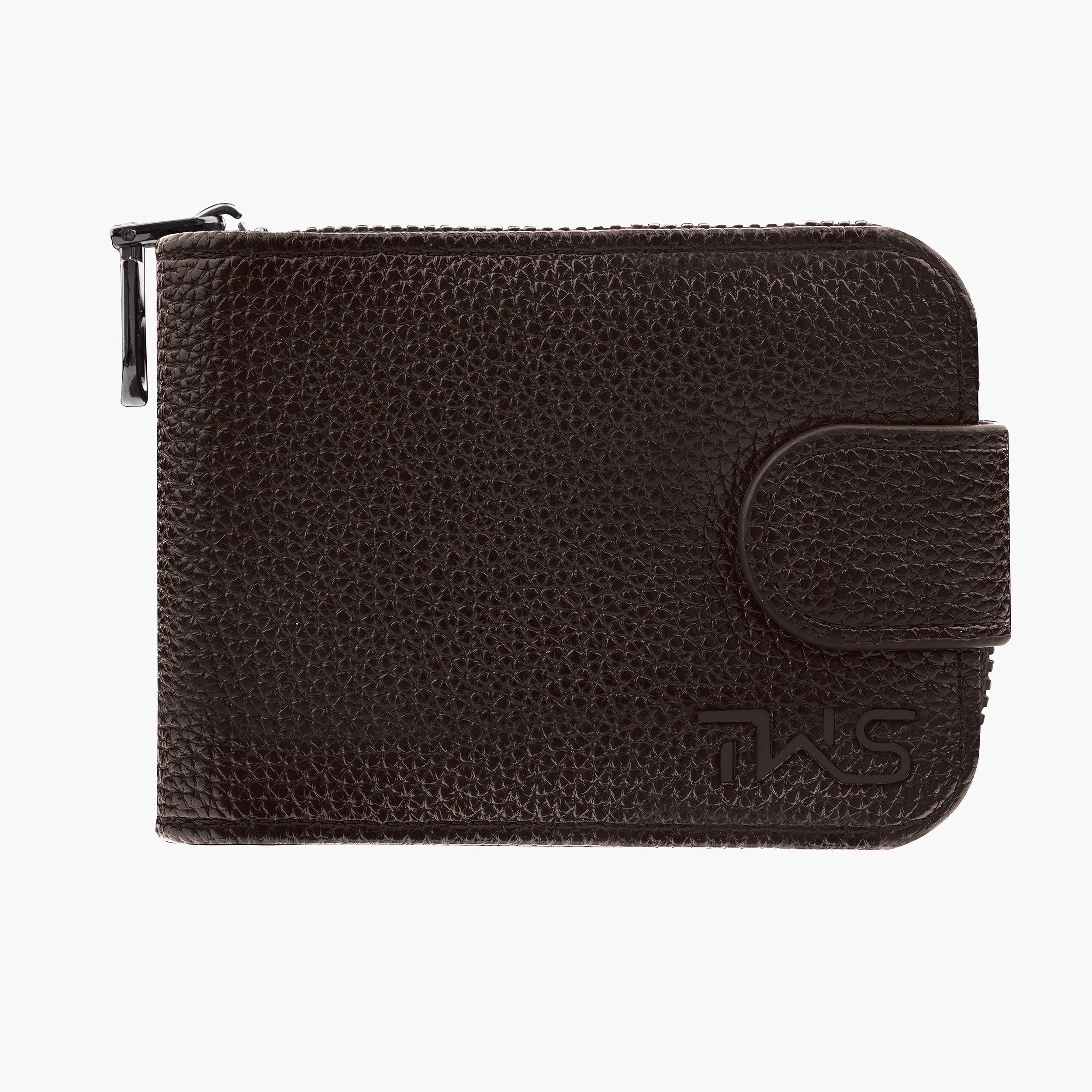 Harmony Leather Zipper Wallet For Men - Brown