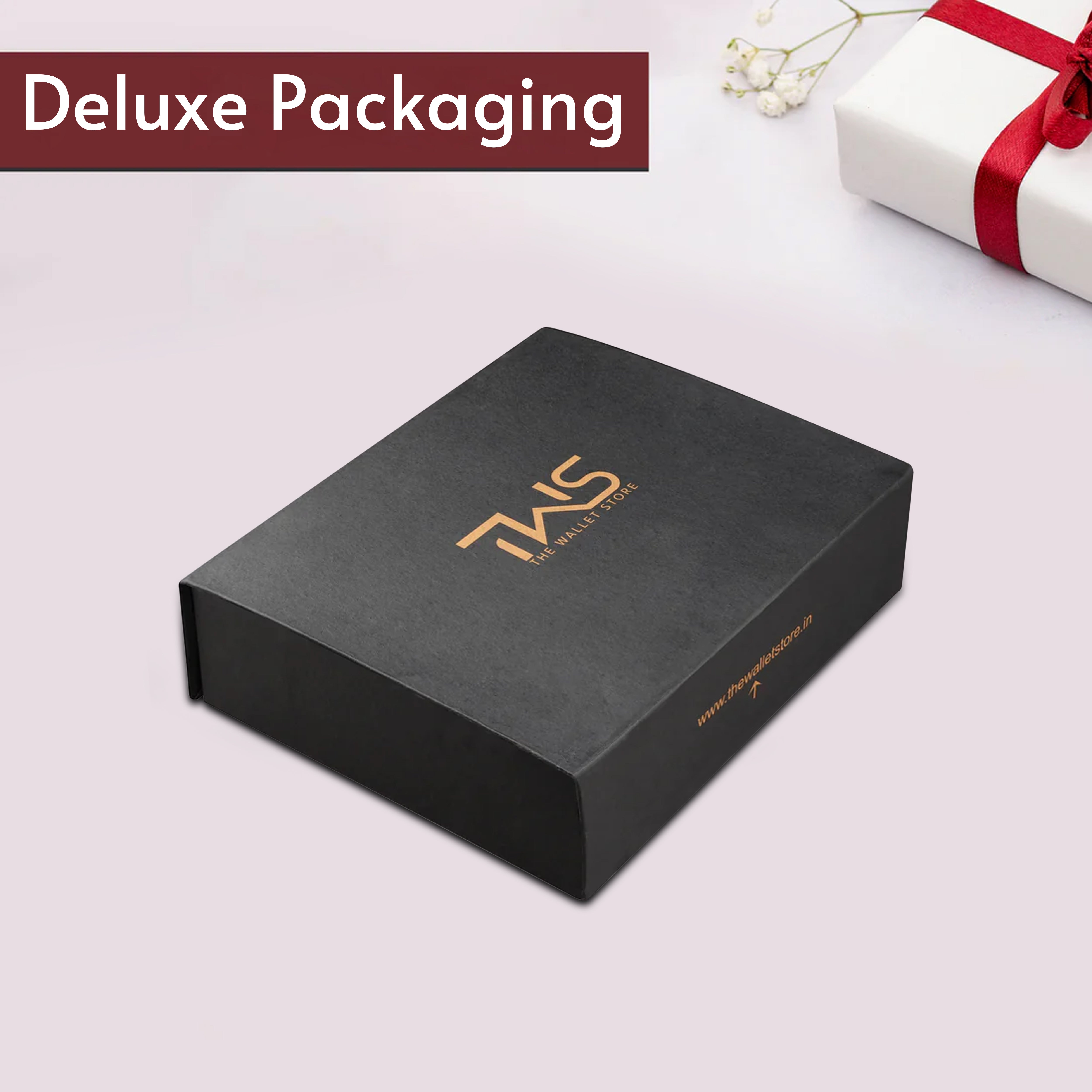 Urbanoir Personalized Bi-Fold Wallet With Name & Charm