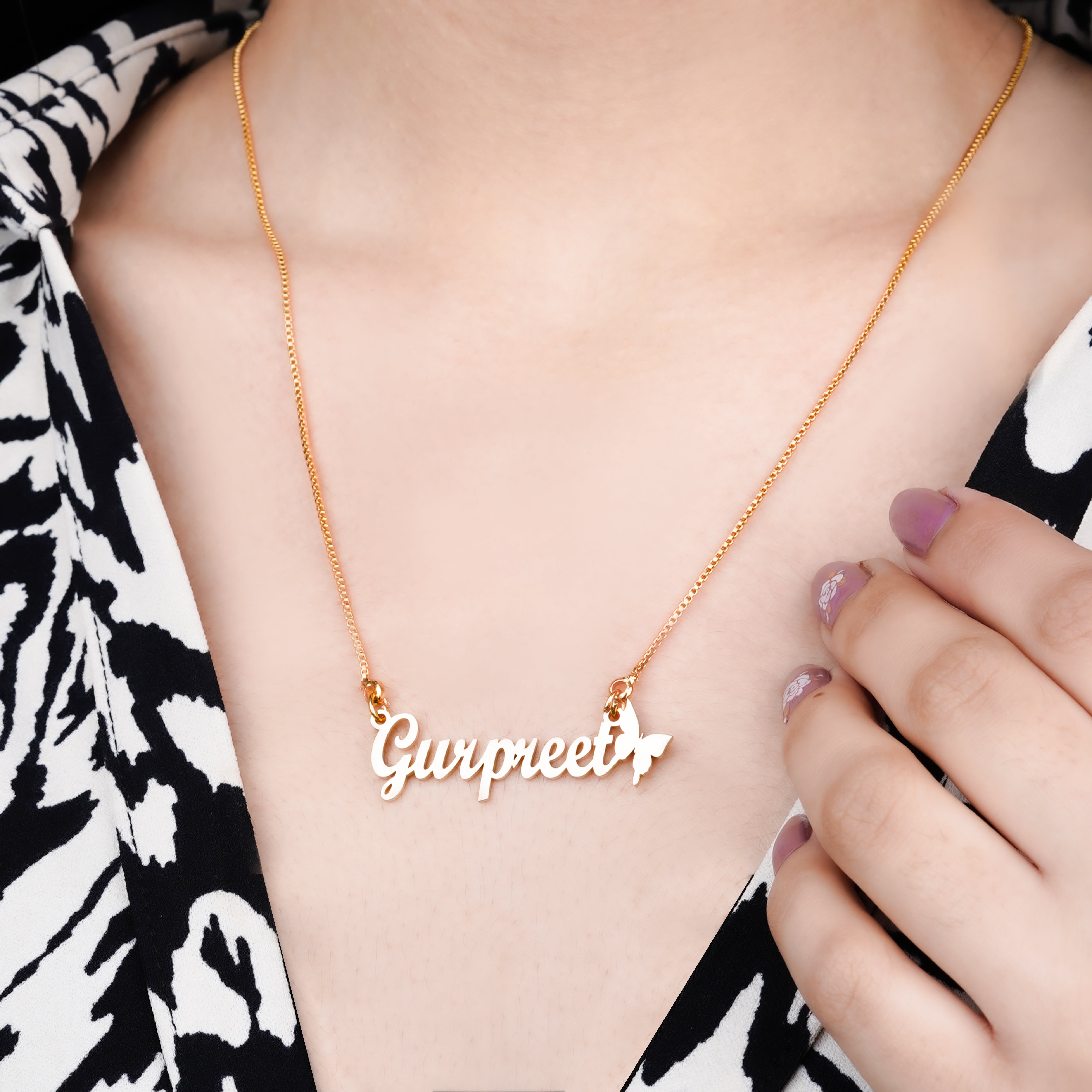 Butterfly Name Necklace
