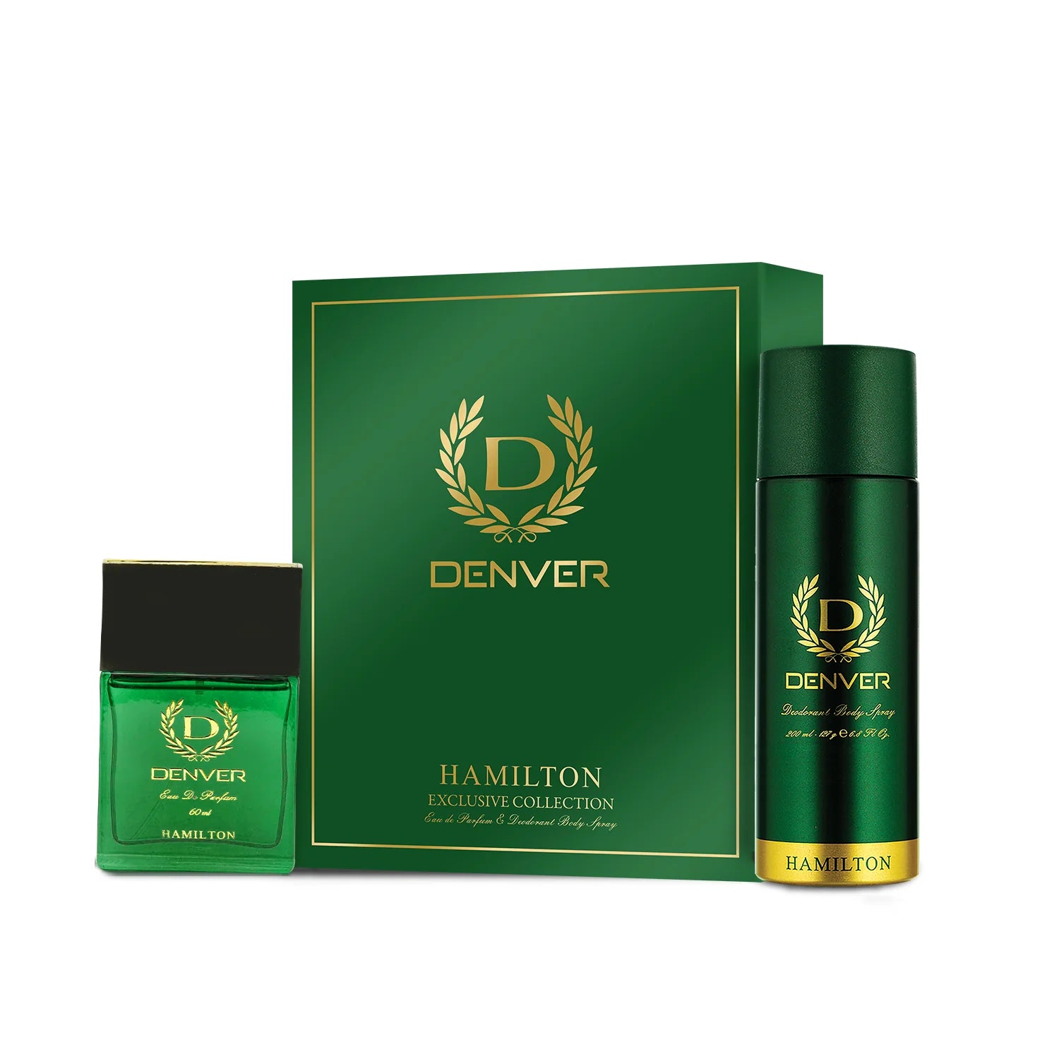 Denver Gift Pack Hamilton 60ml Perfume 200ml Deodorant