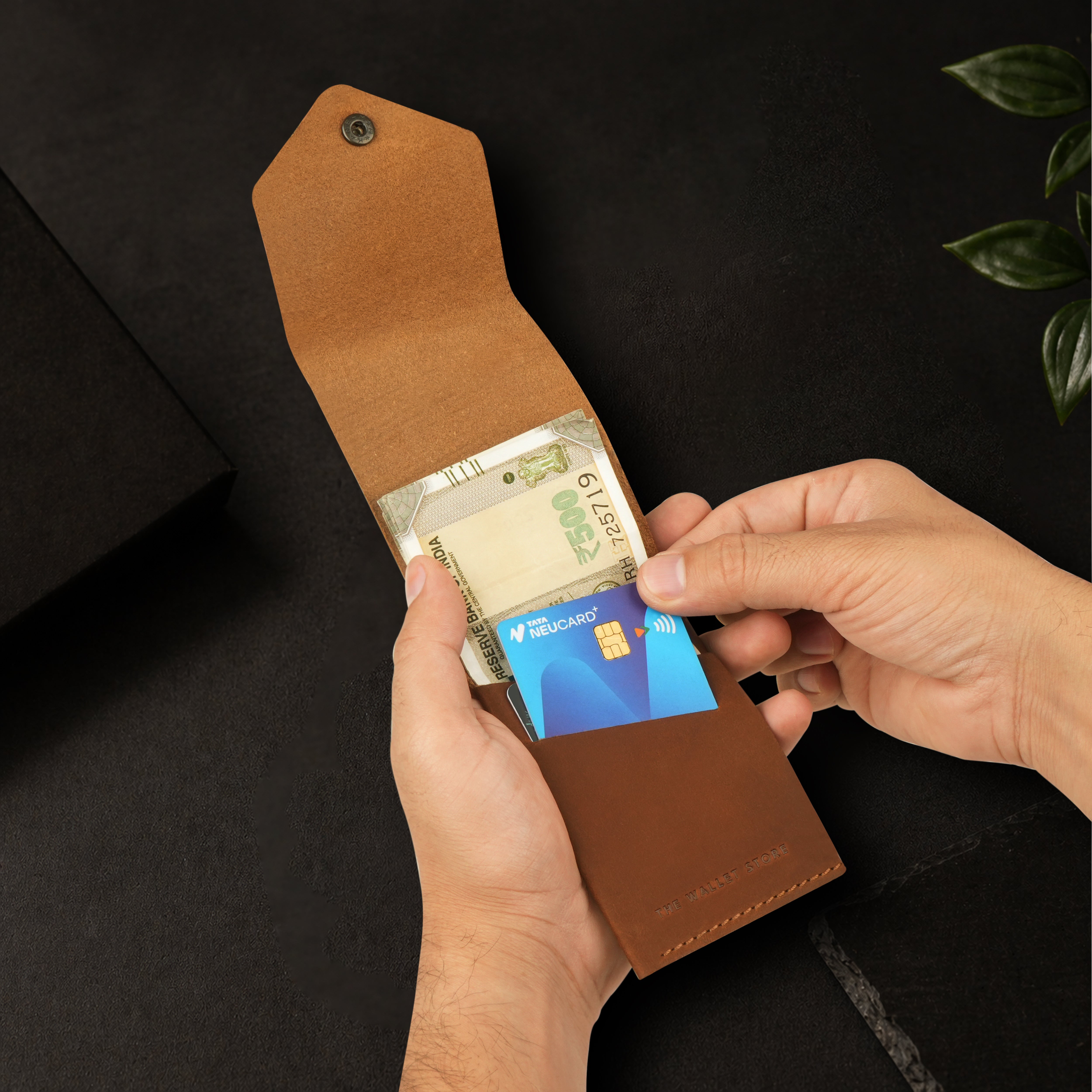 Flip 2.0 Genuine Leather Wallet - Tan
