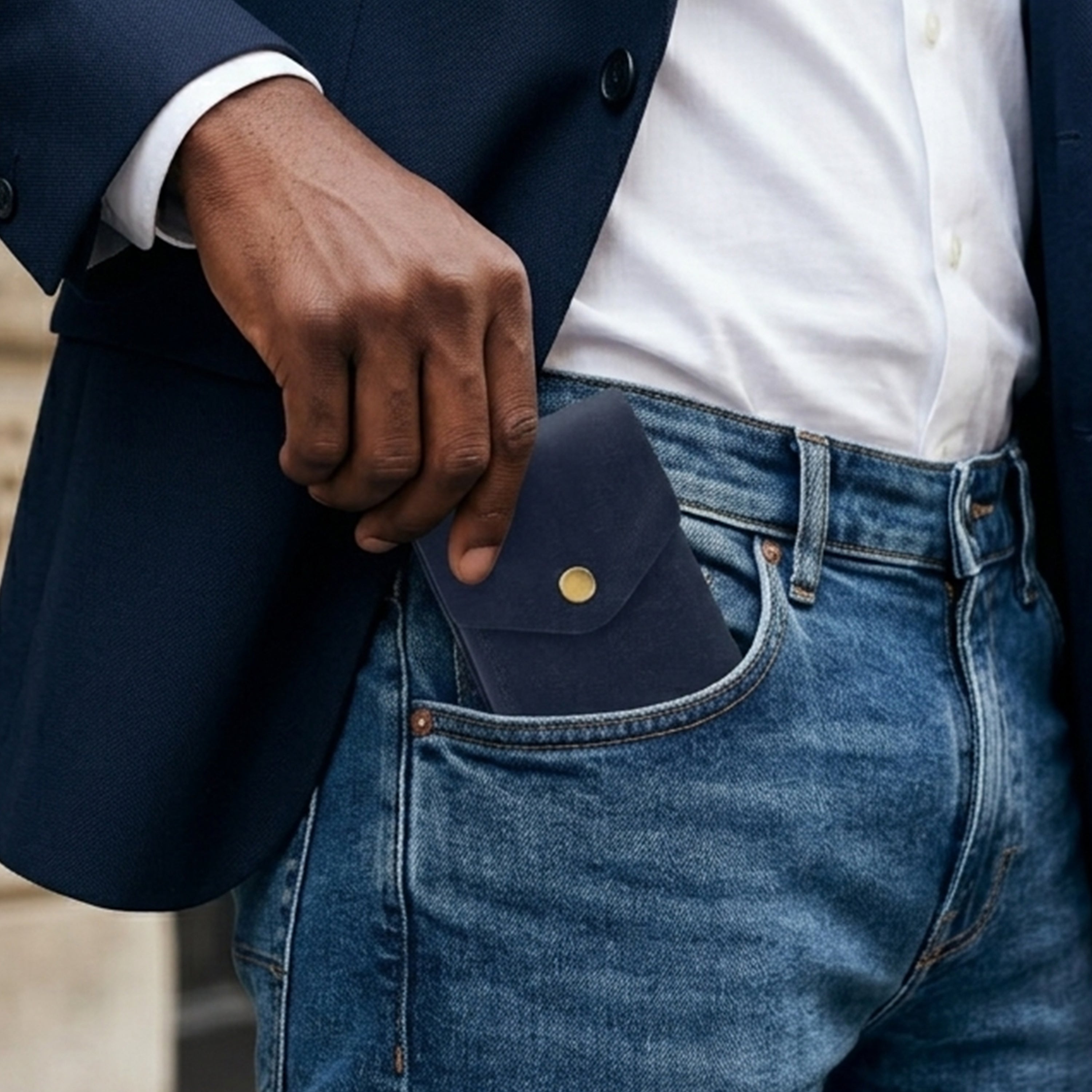 Flip 2.0 Genuine Leather Wallet - Blue