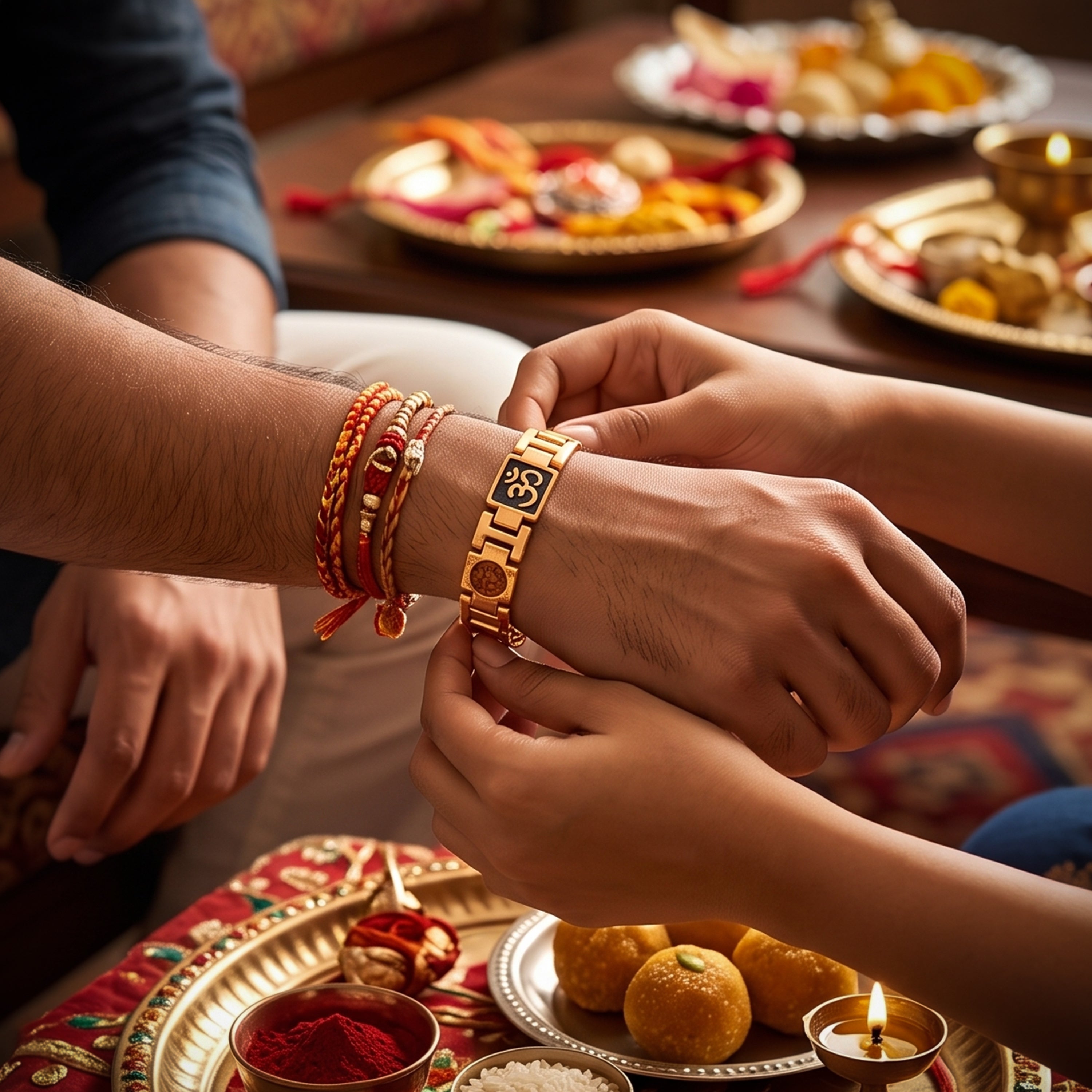 Om Rudra Shakti Bracelet Rakhi