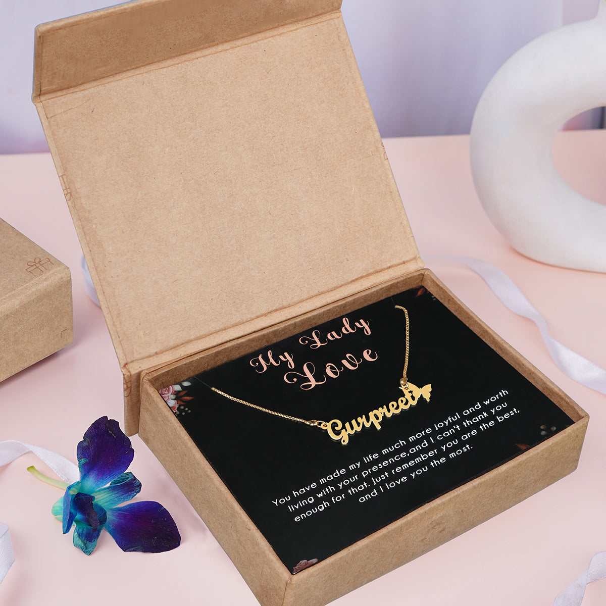 Butterfly Name Necklace