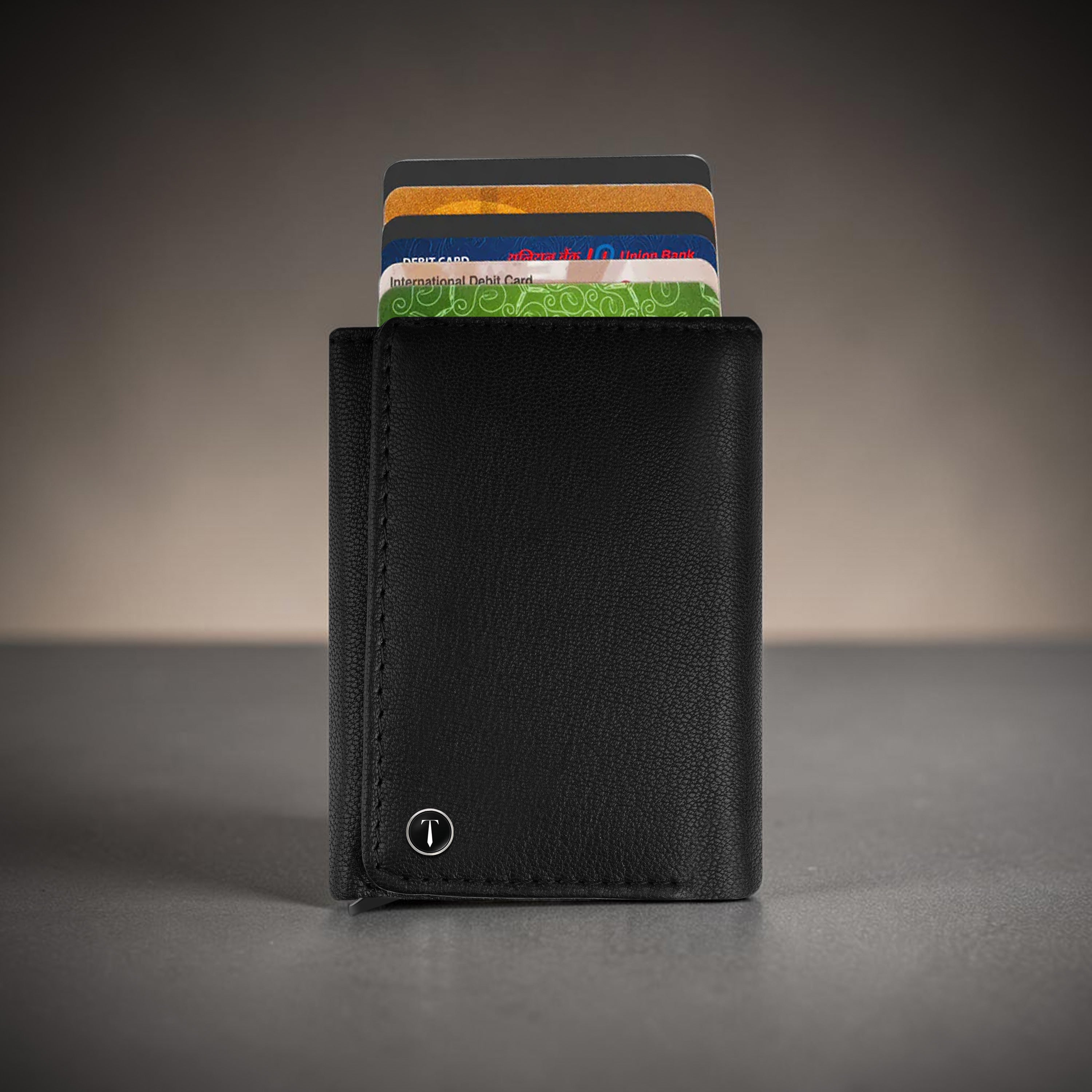 Classic Maverick RFID Protected Wallet Cardholder - Black