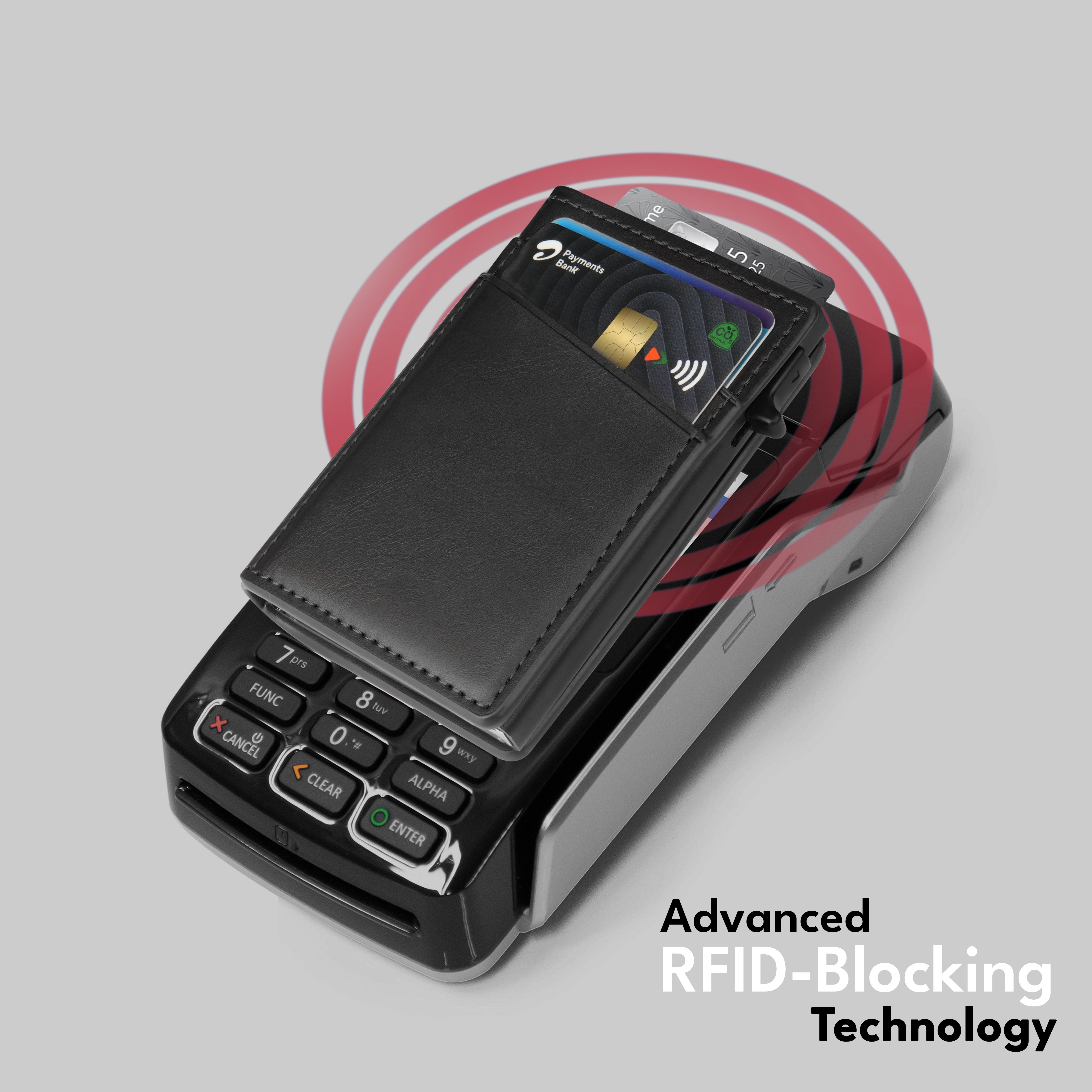 Aero Vault RFID Protected Pop-Up Cardholder - Black