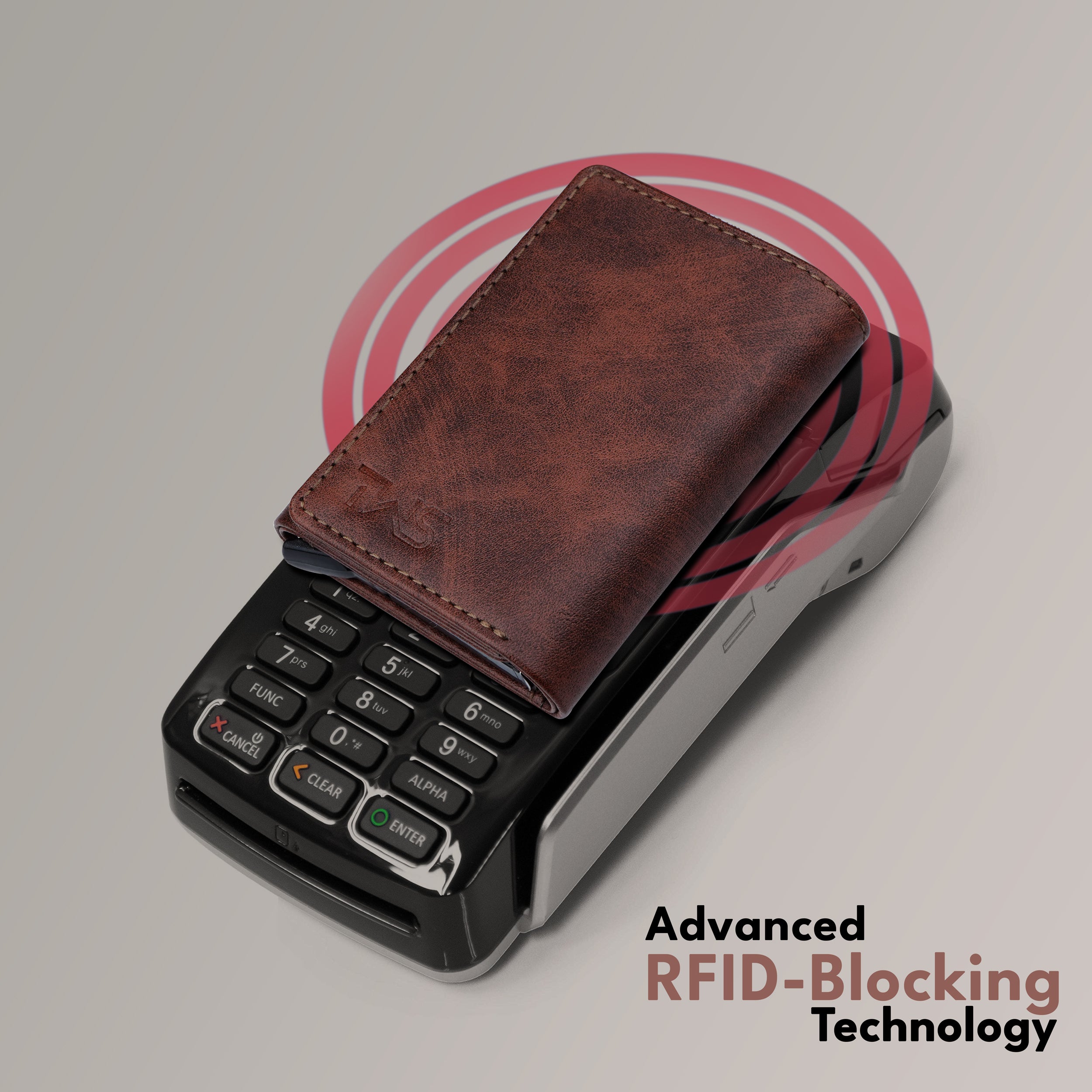 Maverick RFID-Protected Wallet Cardholder Gift For Men - Brown