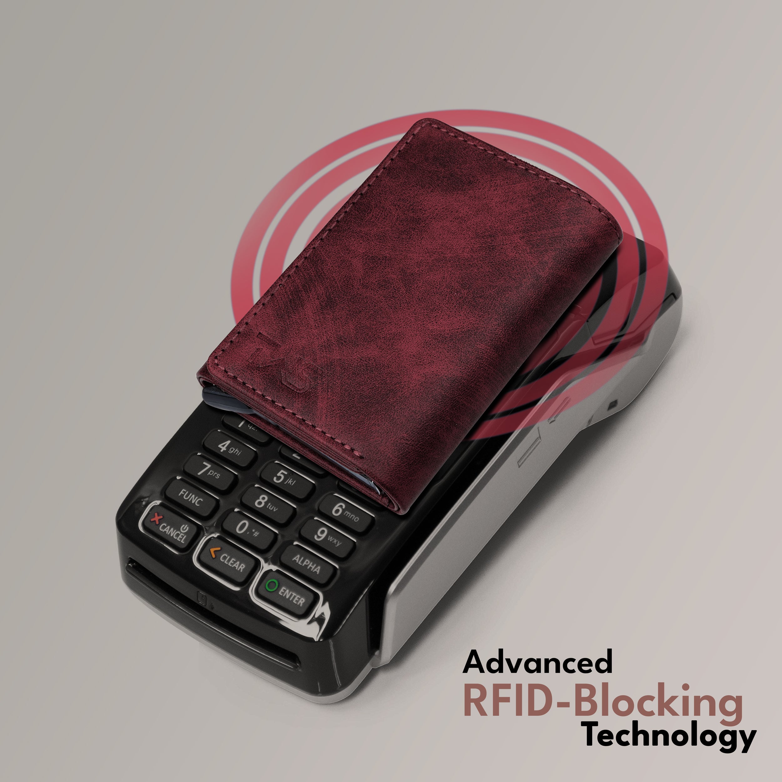 Maverick RFID Protected Wallet Cardholder Gift For Men - Wine