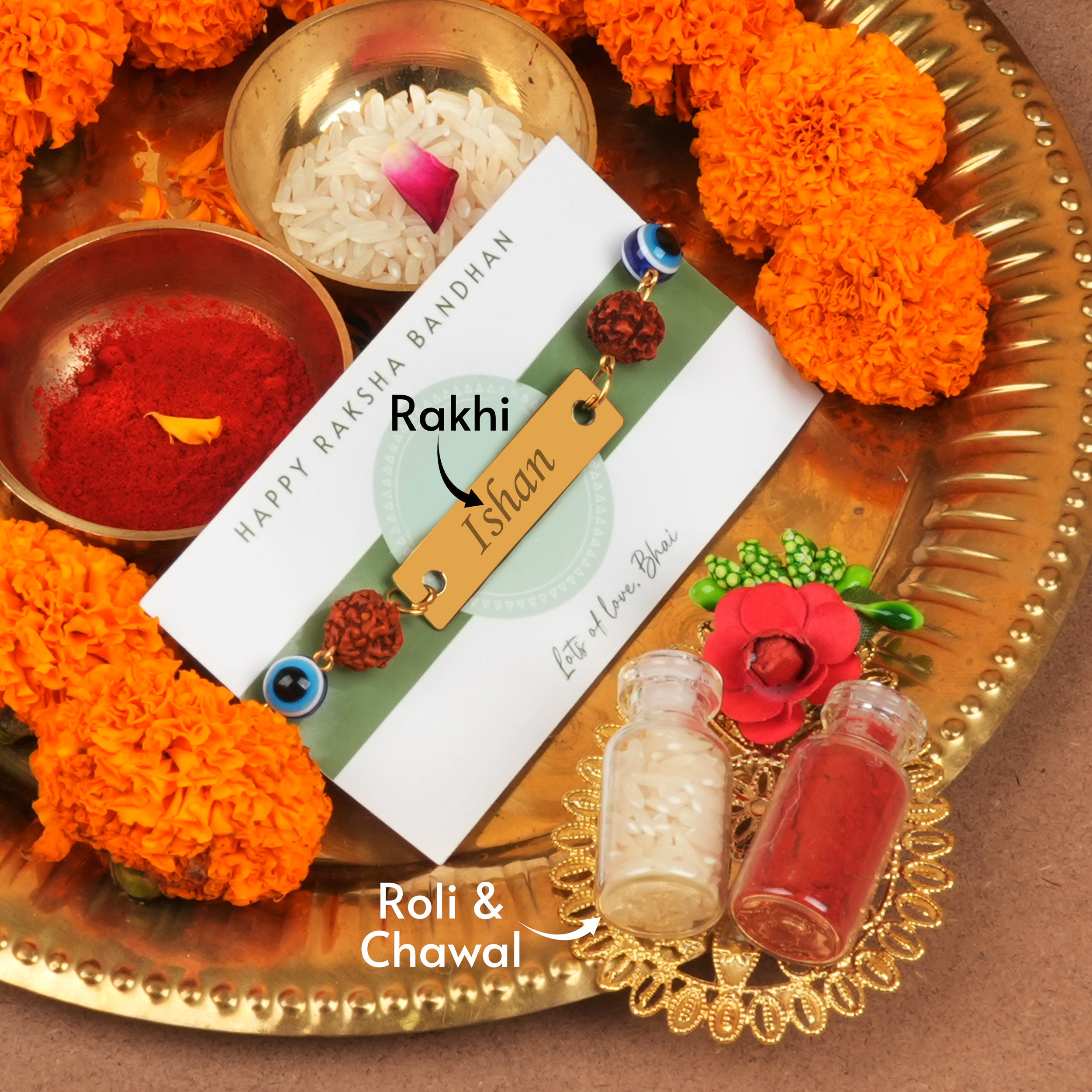 Personalized Sacred Strength Rakhi With Name
