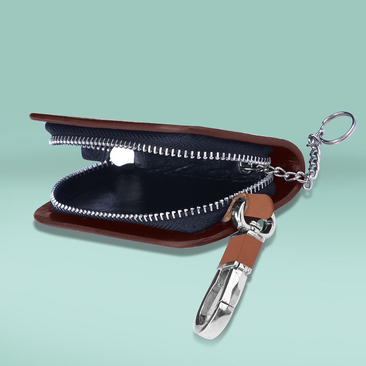 Premium Matte Finish Leather Keycase