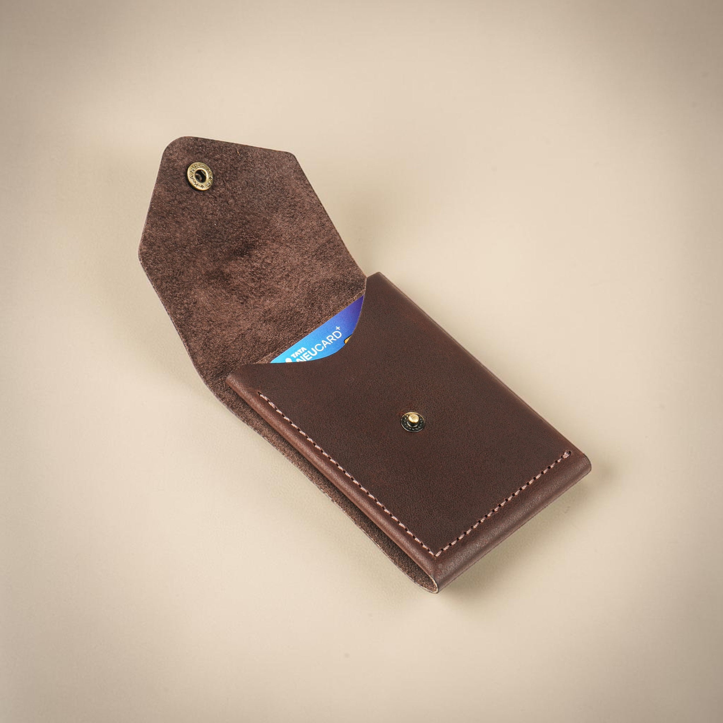 Flip 2.0 Genuine Leather Wallet - Dark Brown