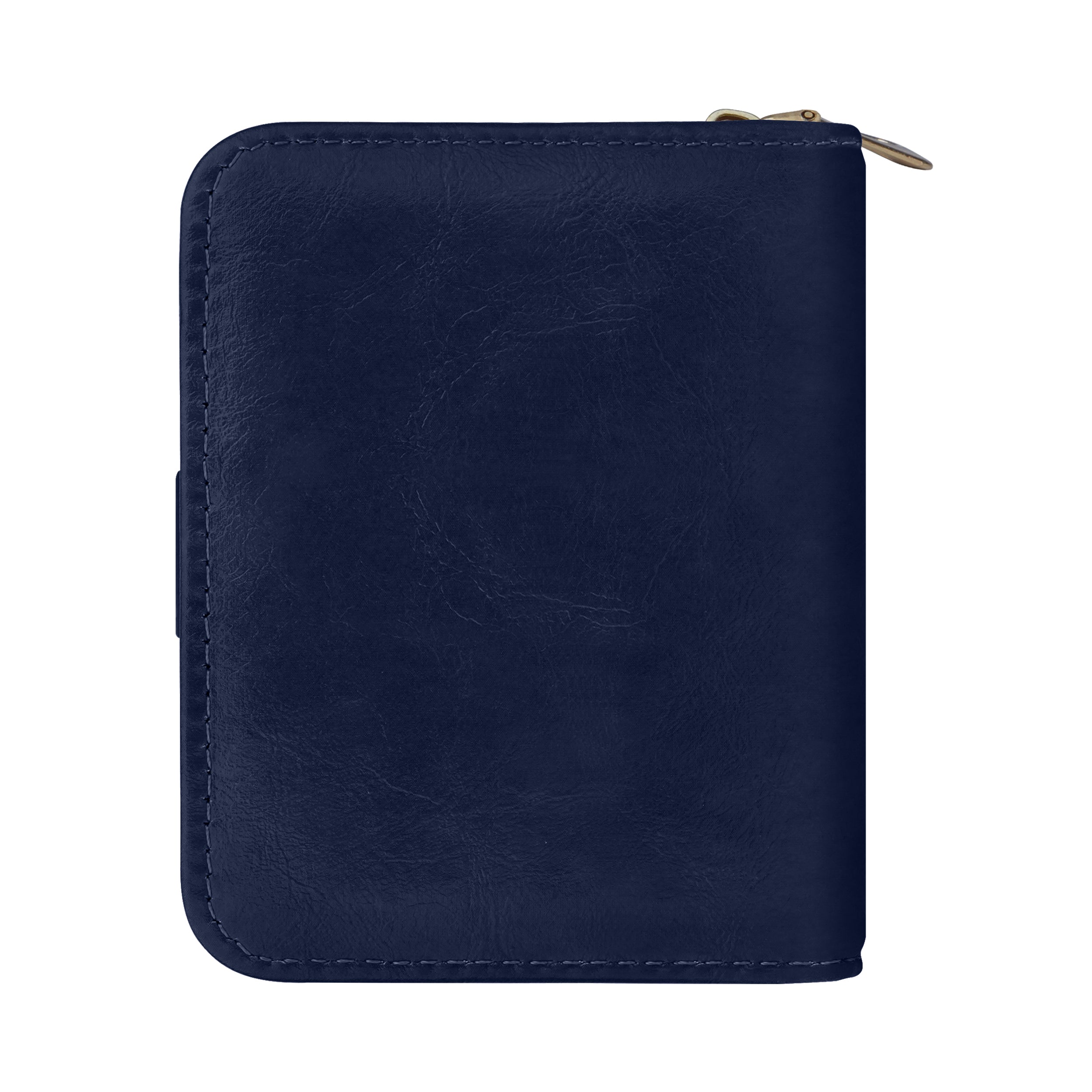 Rogue Fold Vegan Leather Zipper Wallet - Blue
