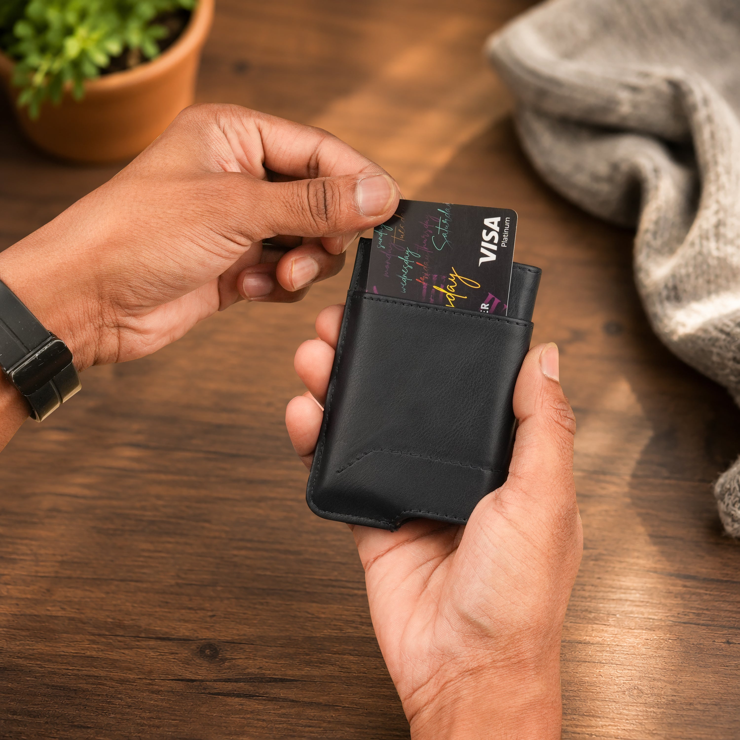 Apex RFID Protected Pop-Up Cardholder - Black
