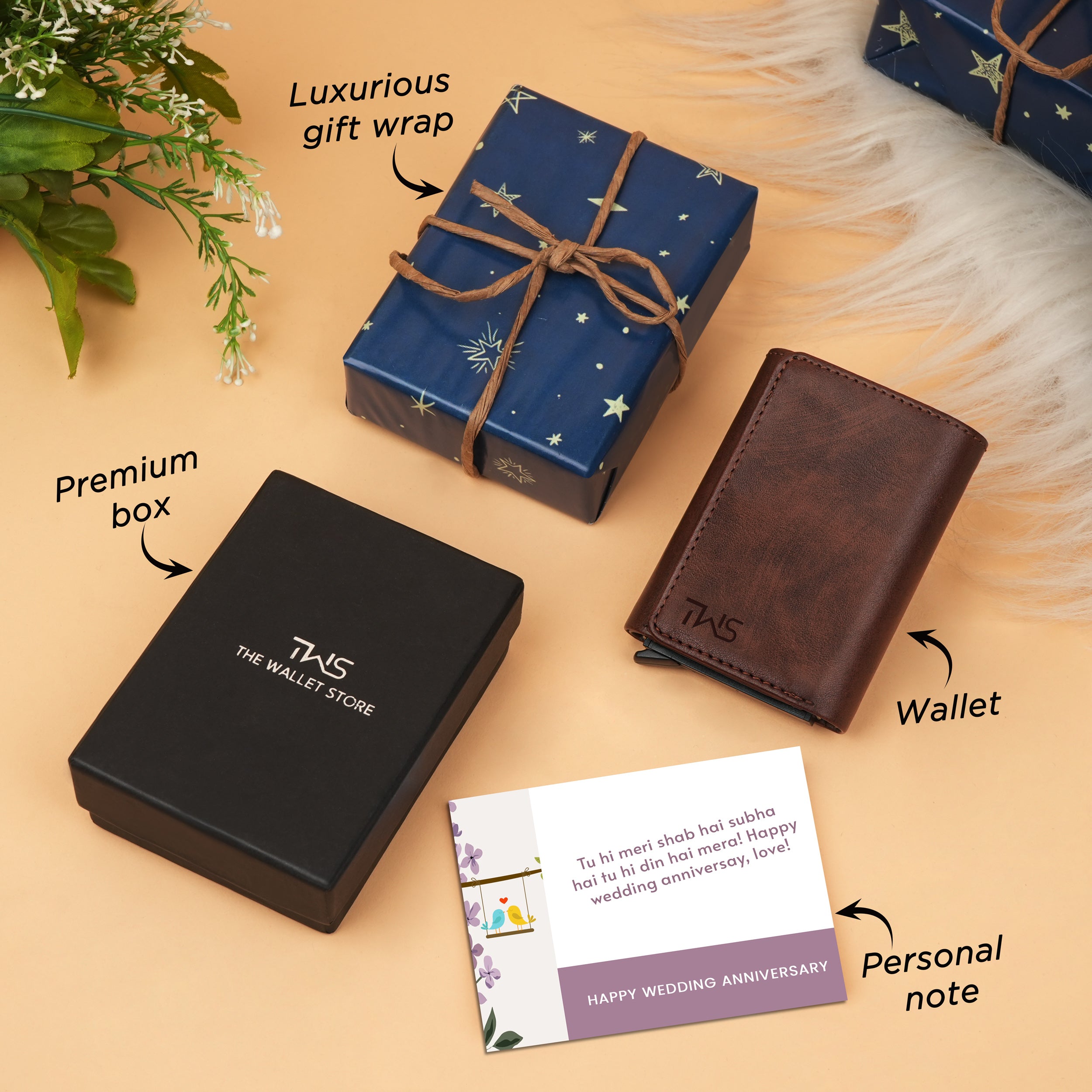 Maverick RFID-Protected Wallet Cardholder Gift For Men - Brown