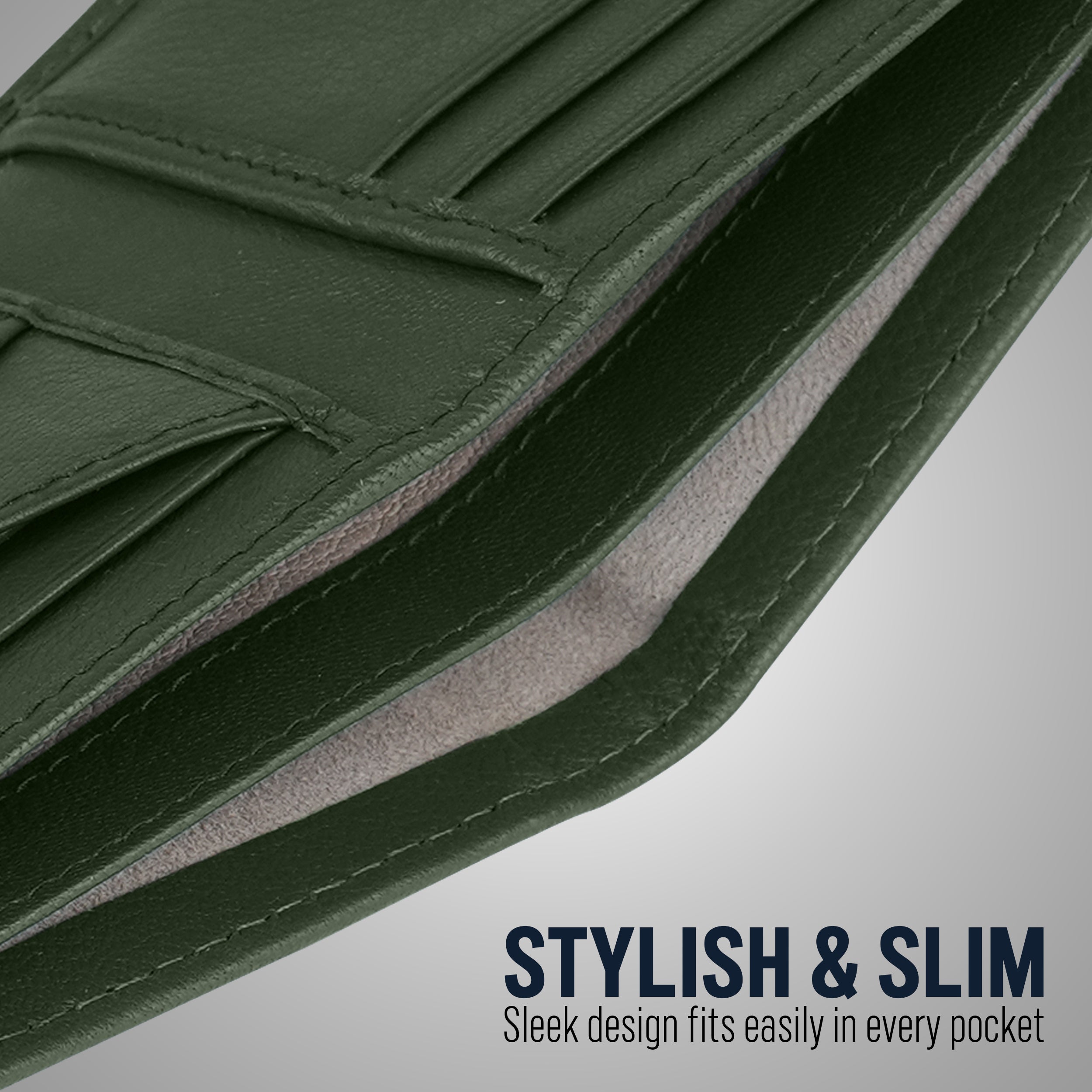 Carry Mate Genuine Leather Wallet For Men - Green
