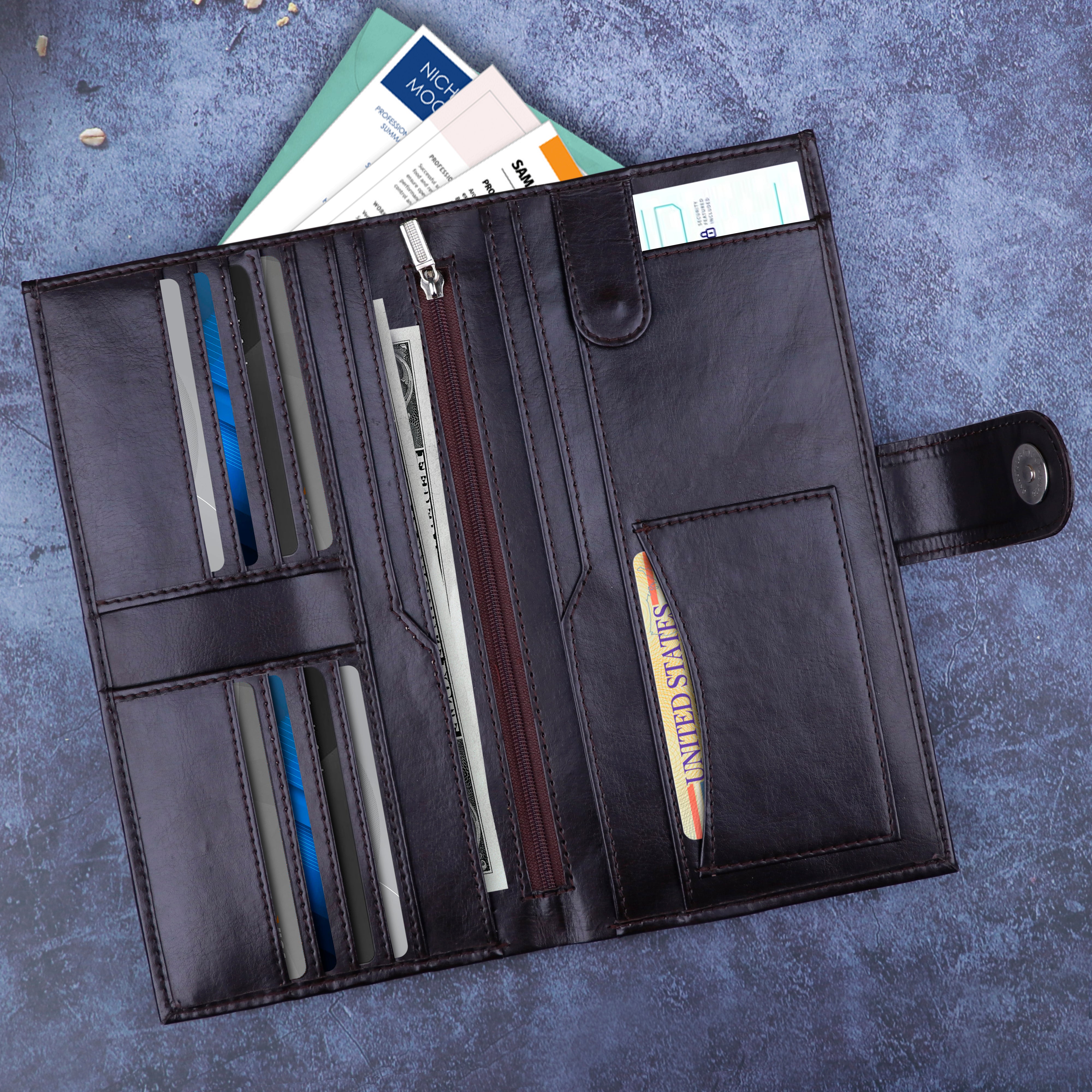 Personalized Premium Leather Travel Organizer